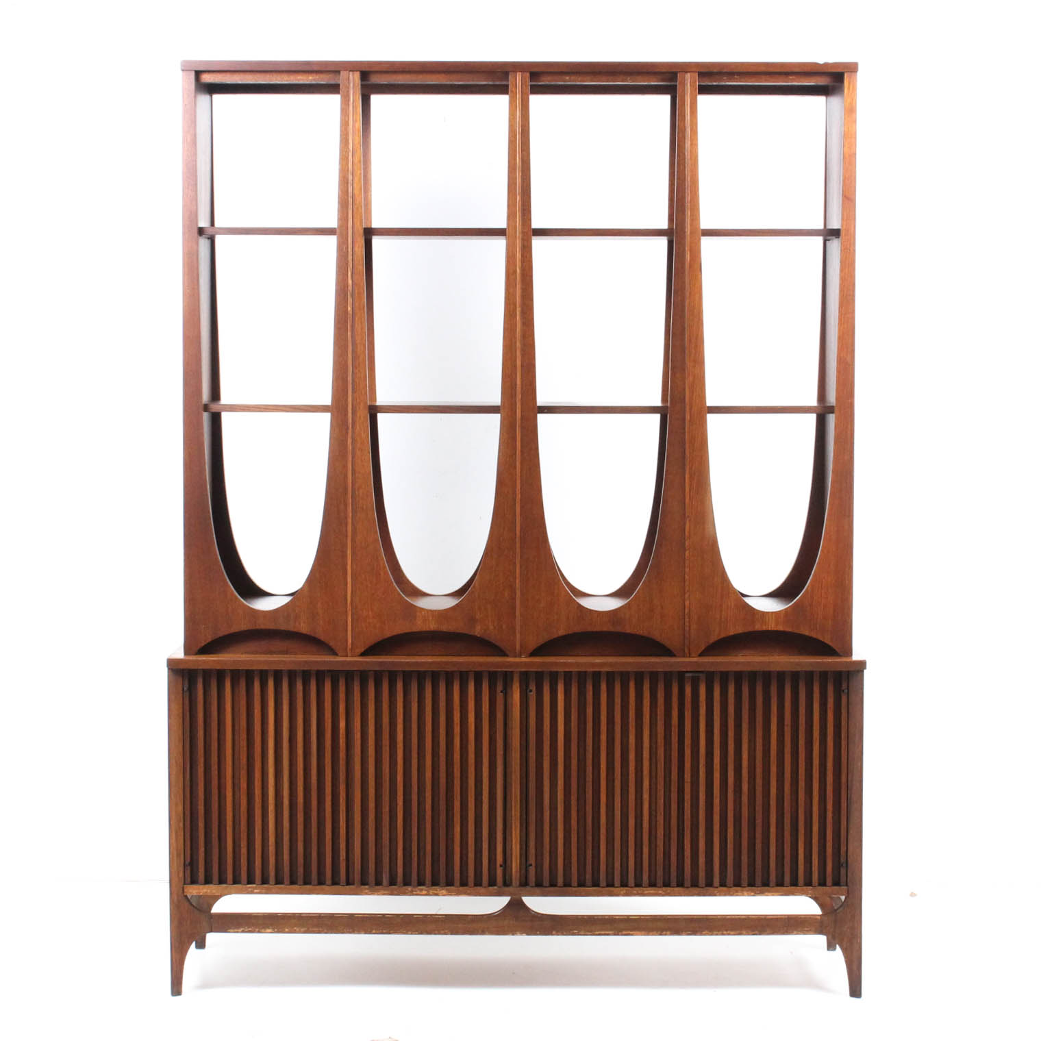 Mid Century Broyhill Brasilia Walnut Room Divider
