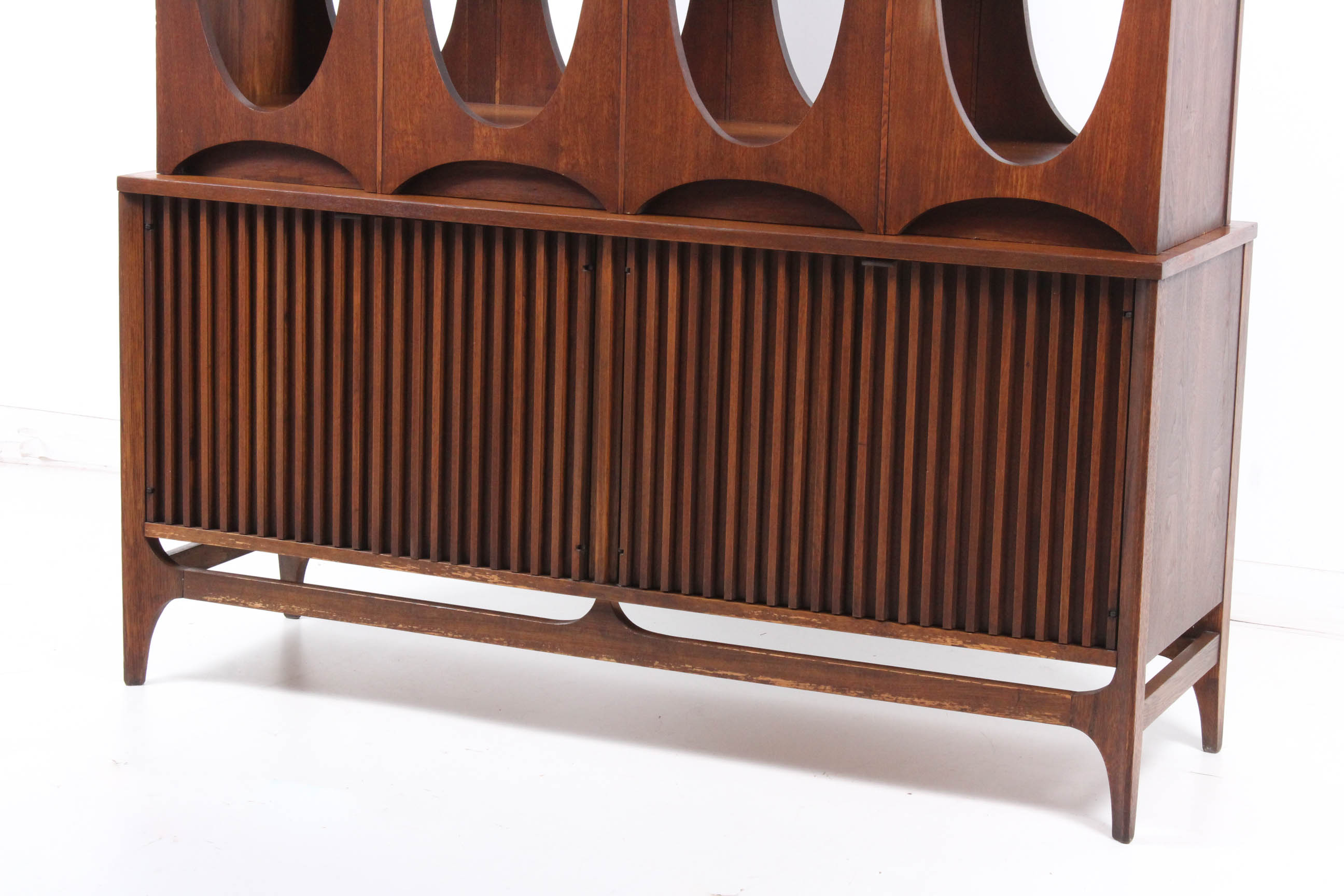 Mid Century Broyhill Brasilia Walnut Room Divider