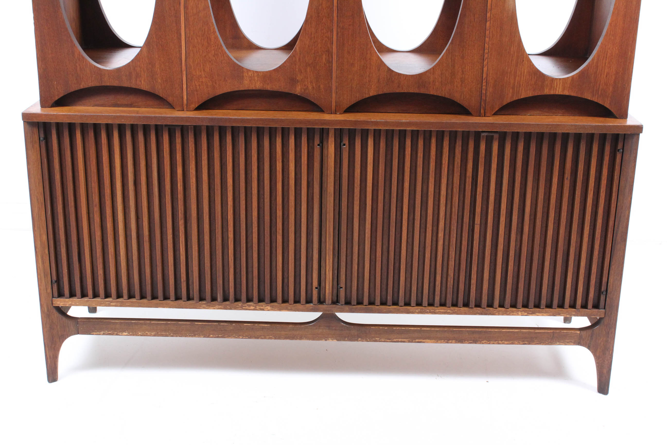 Mid Century Broyhill Brasilia Walnut Room Divider