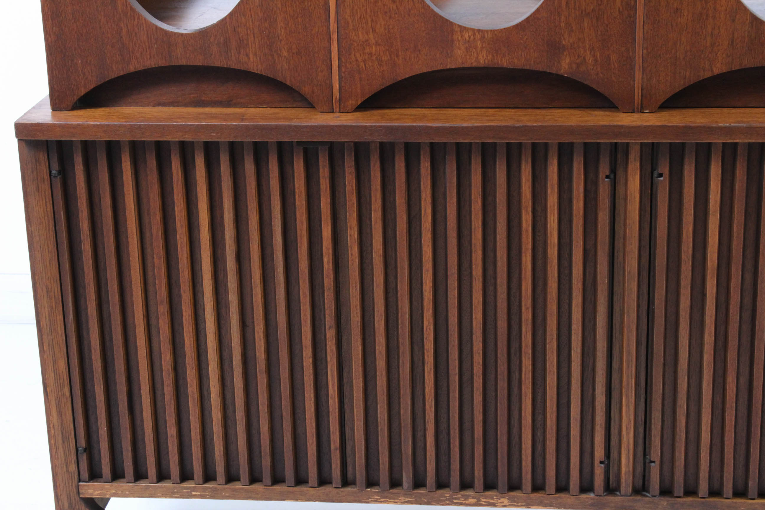 Mid Century Broyhill Brasilia Walnut Room Divider