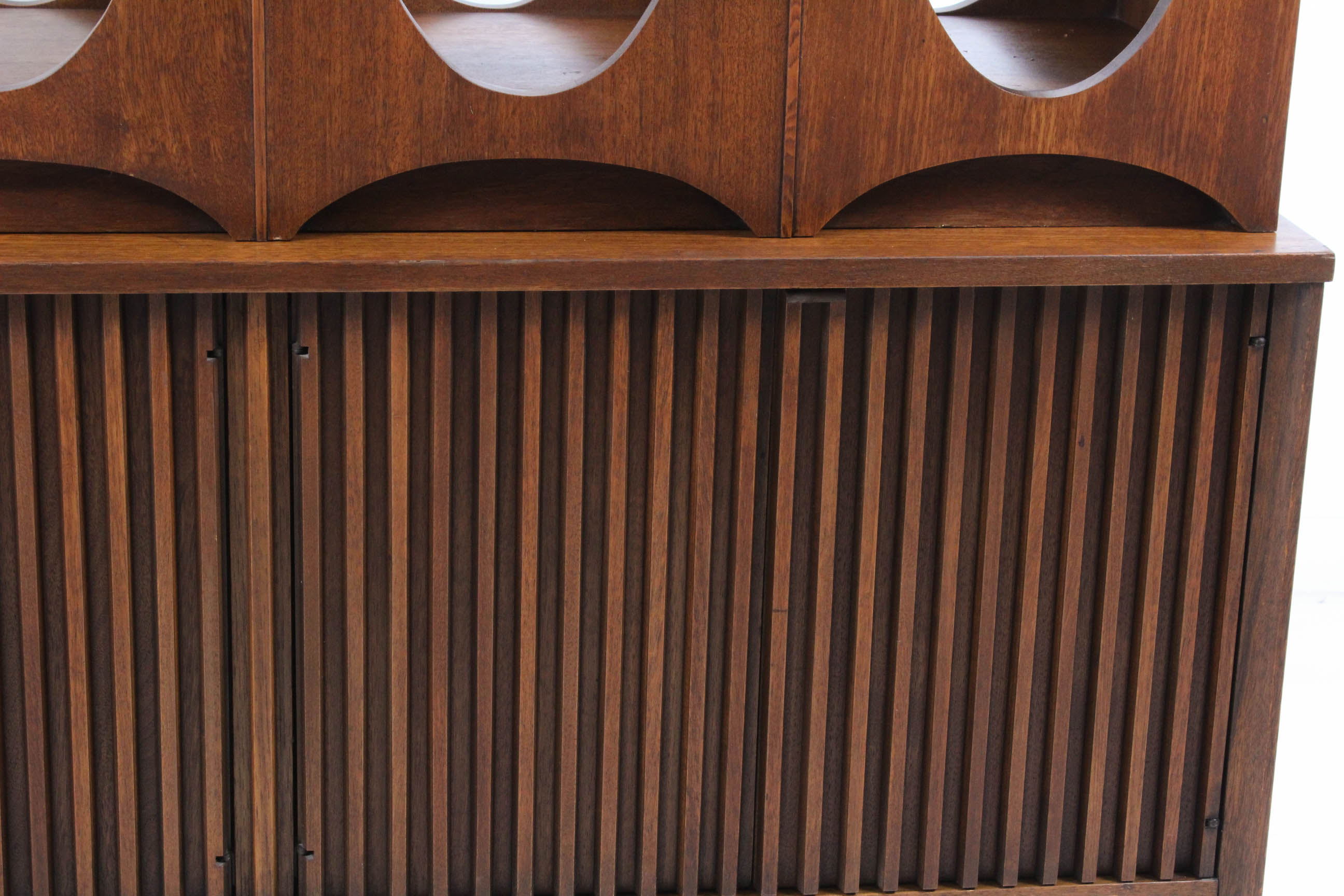 Mid Century Broyhill Brasilia Walnut Room Divider