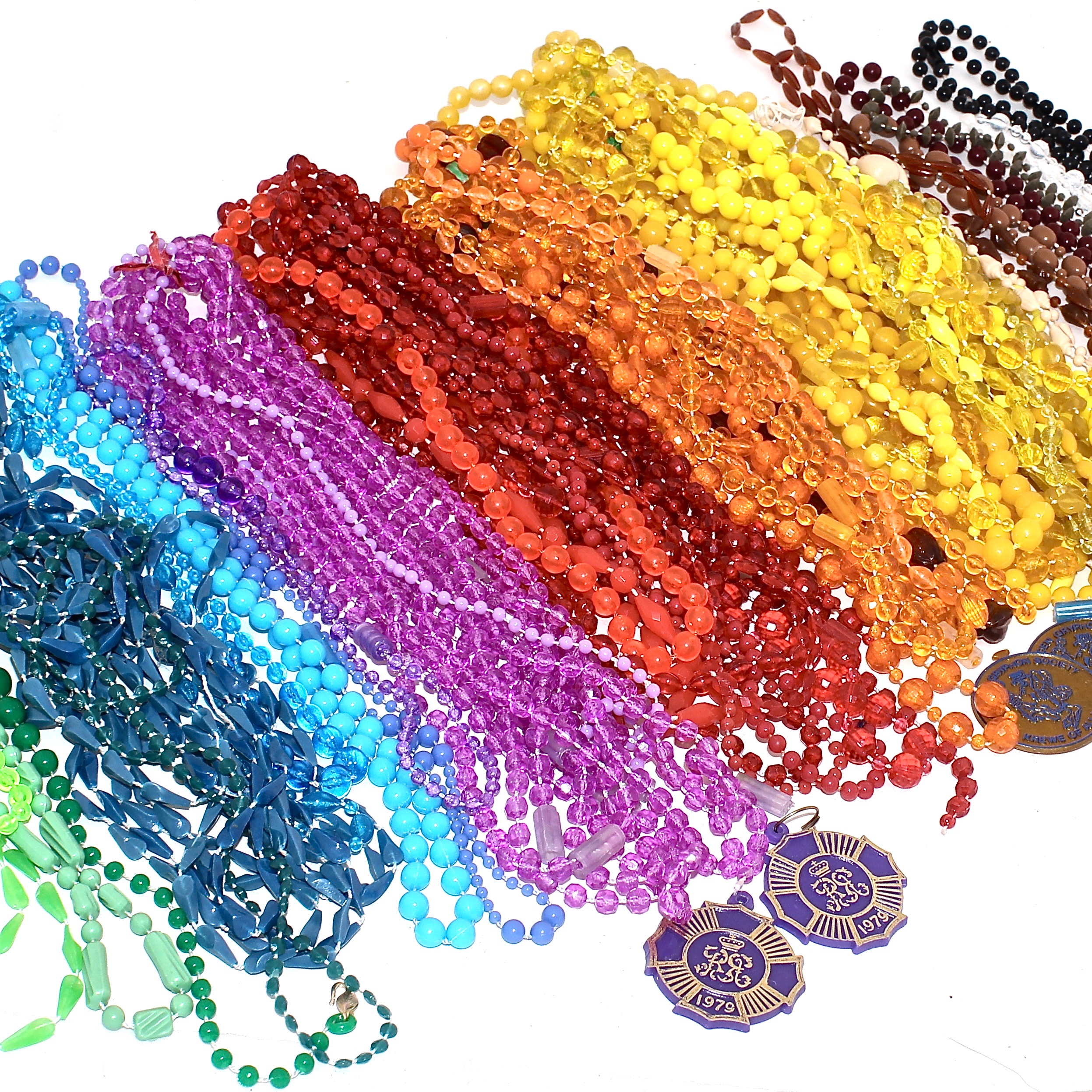 Collection of Vintage Mardi Gras Beads