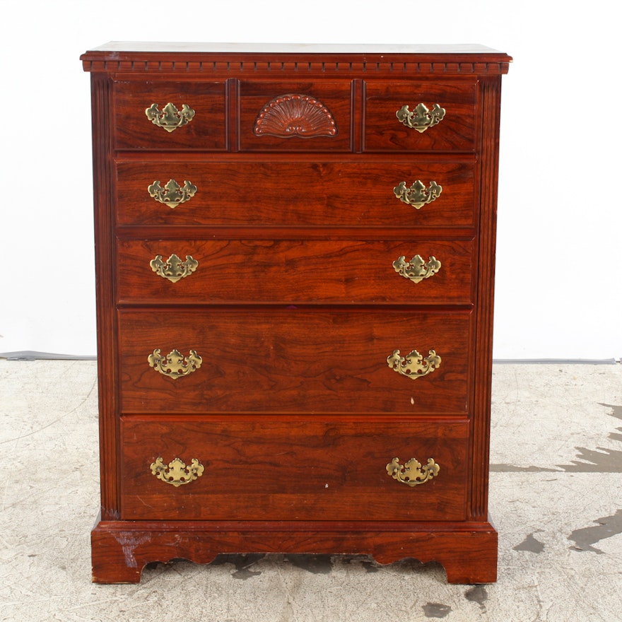 "Lea Furniture" Colonial Style Four Drawer Chest