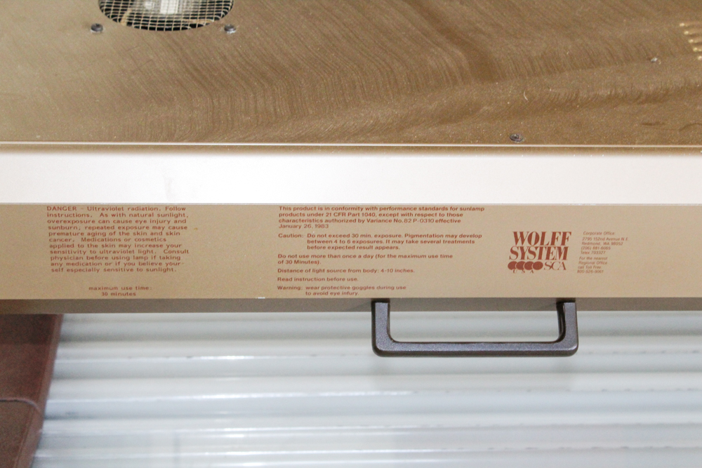 Wolff System SCA Lohmann-Werke WSS 20 Tanning Bed