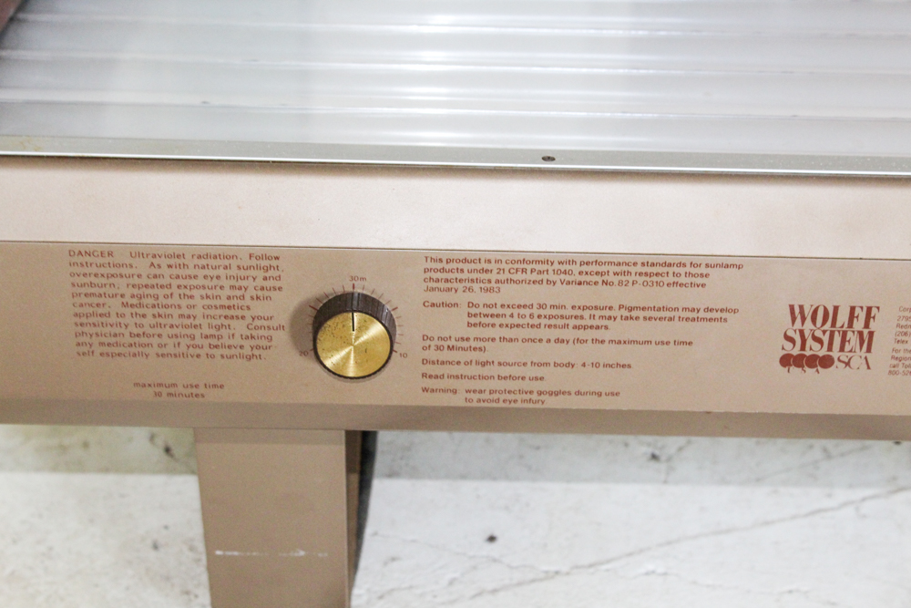 Wolff System SCA Lohmann-Werke WSS 20 Tanning Bed