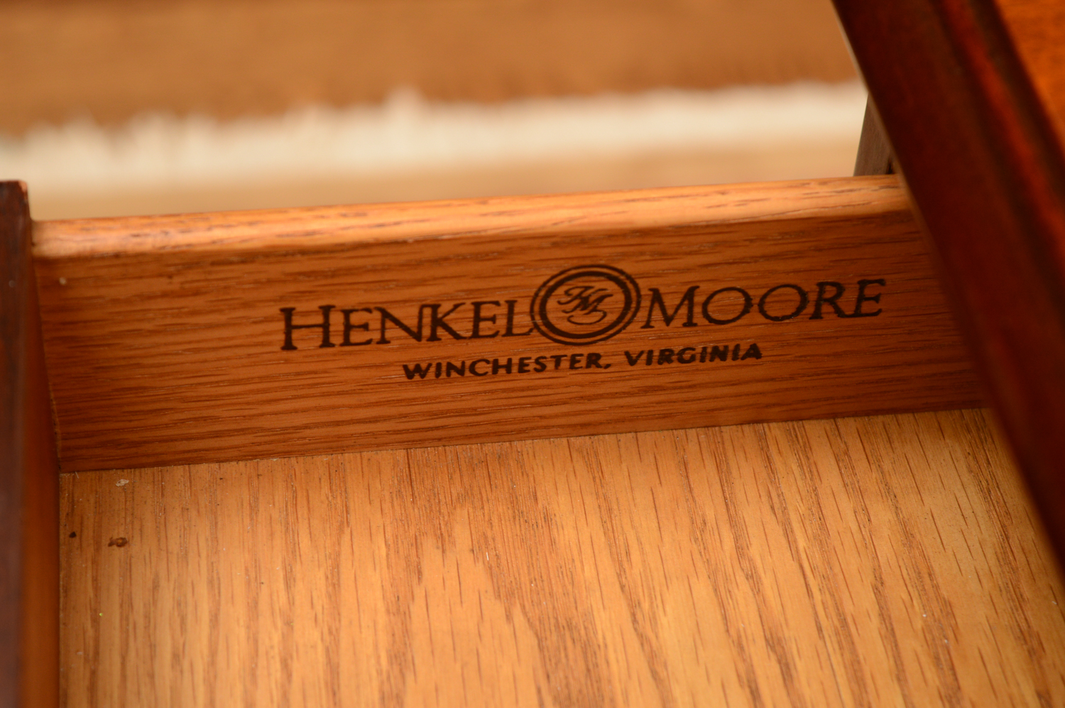 Leather Top Executive Desk by Henkel Moore