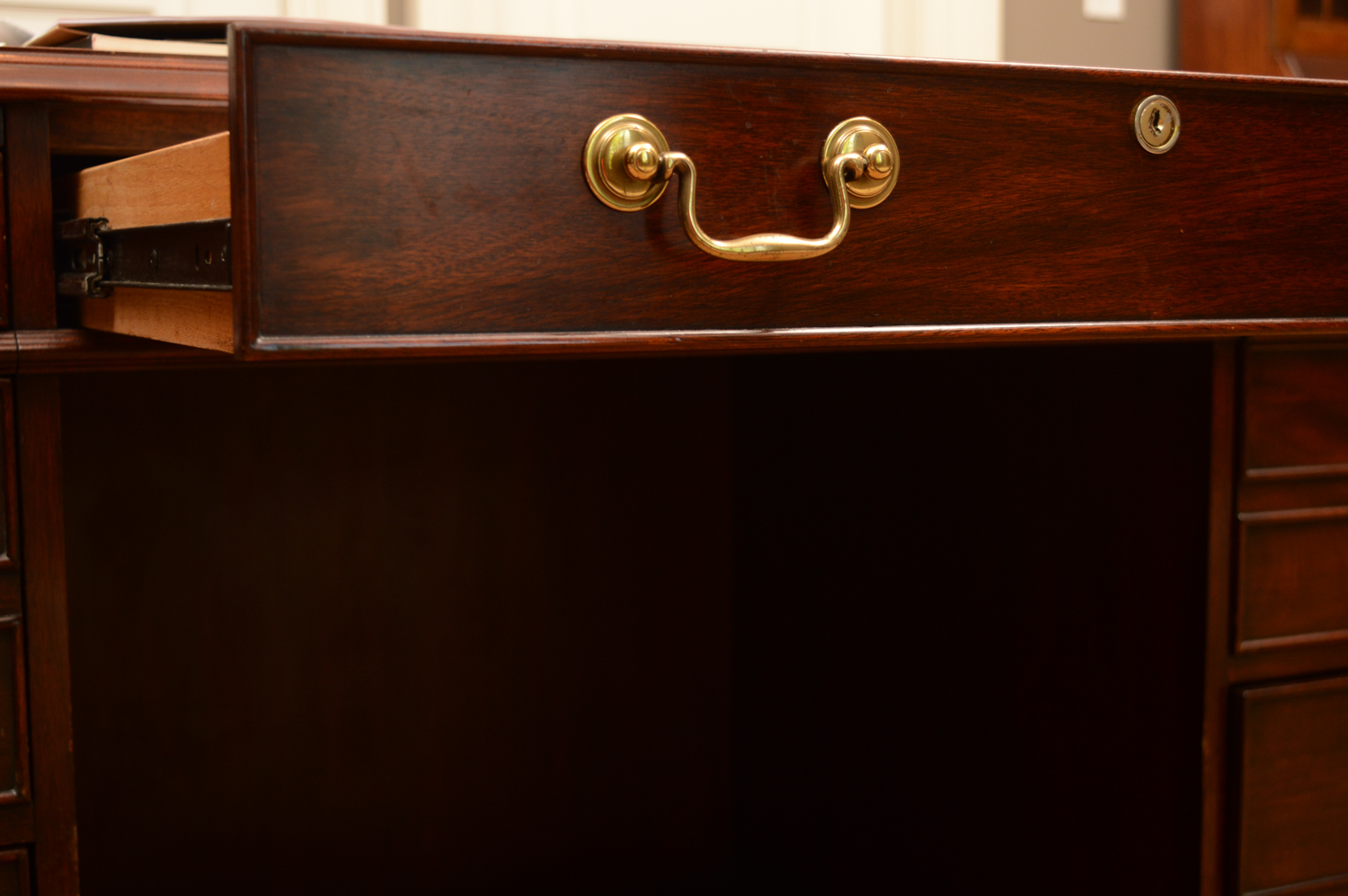 Leather Top Executive Desk by Henkel Moore
