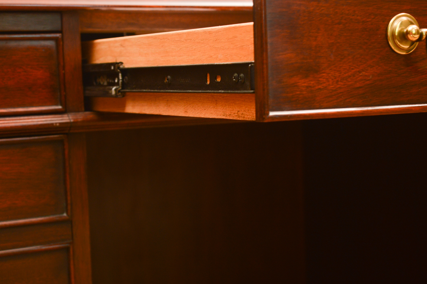 Leather Top Executive Desk by Henkel Moore