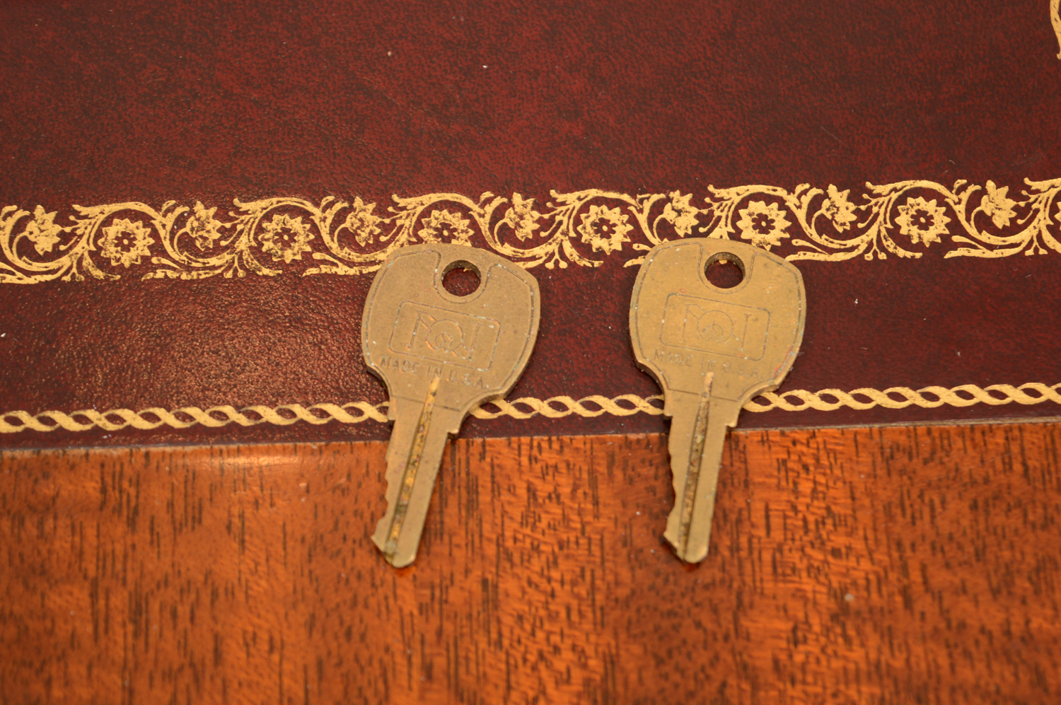 Leather Top Executive Desk by Henkel Moore