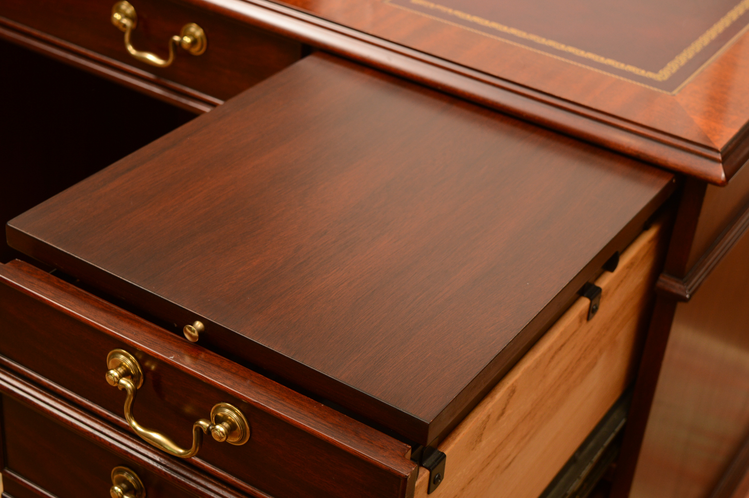 Leather Top Executive Desk by Henkel Moore