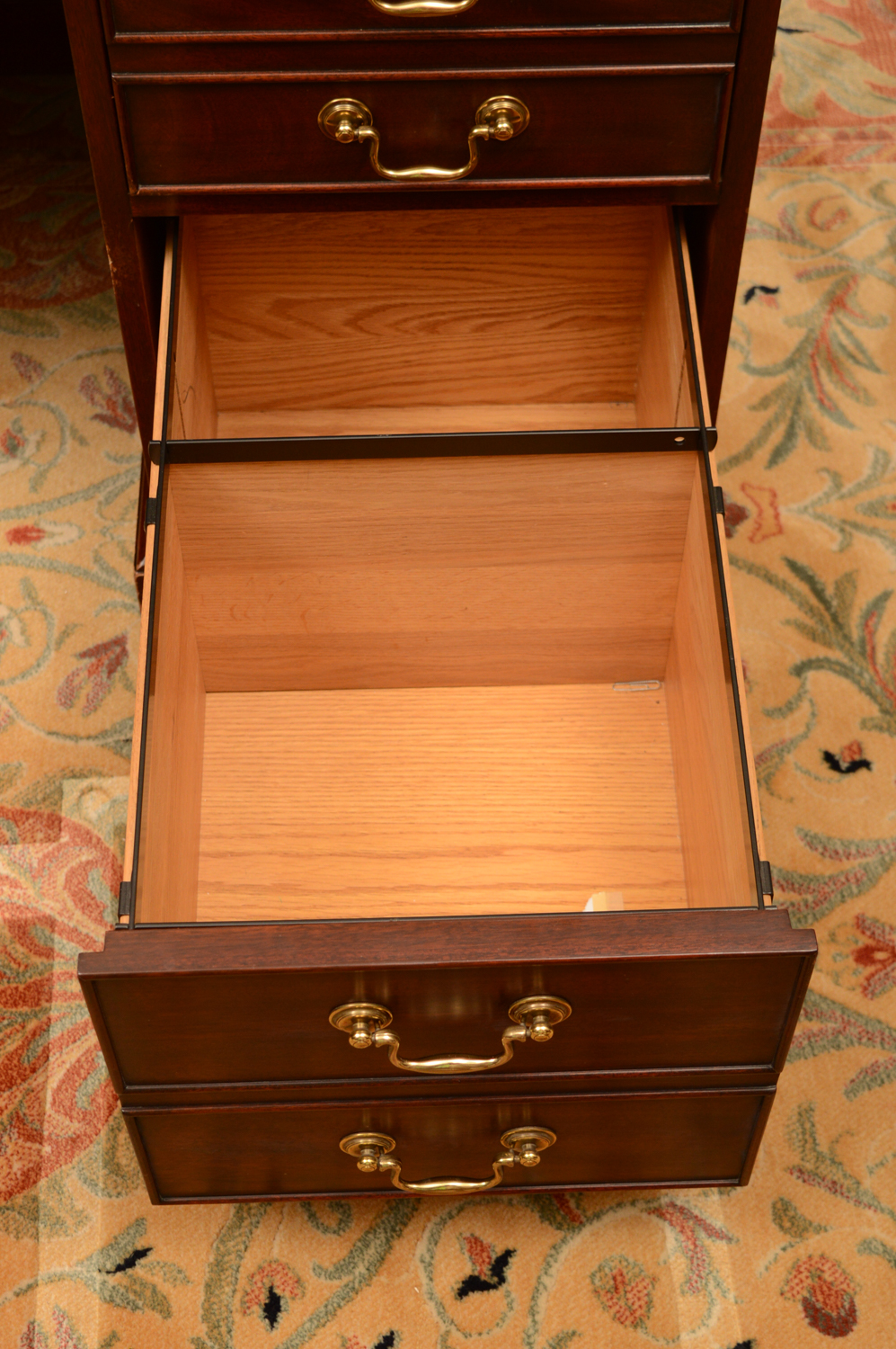 Leather Top Executive Desk by Henkel Moore