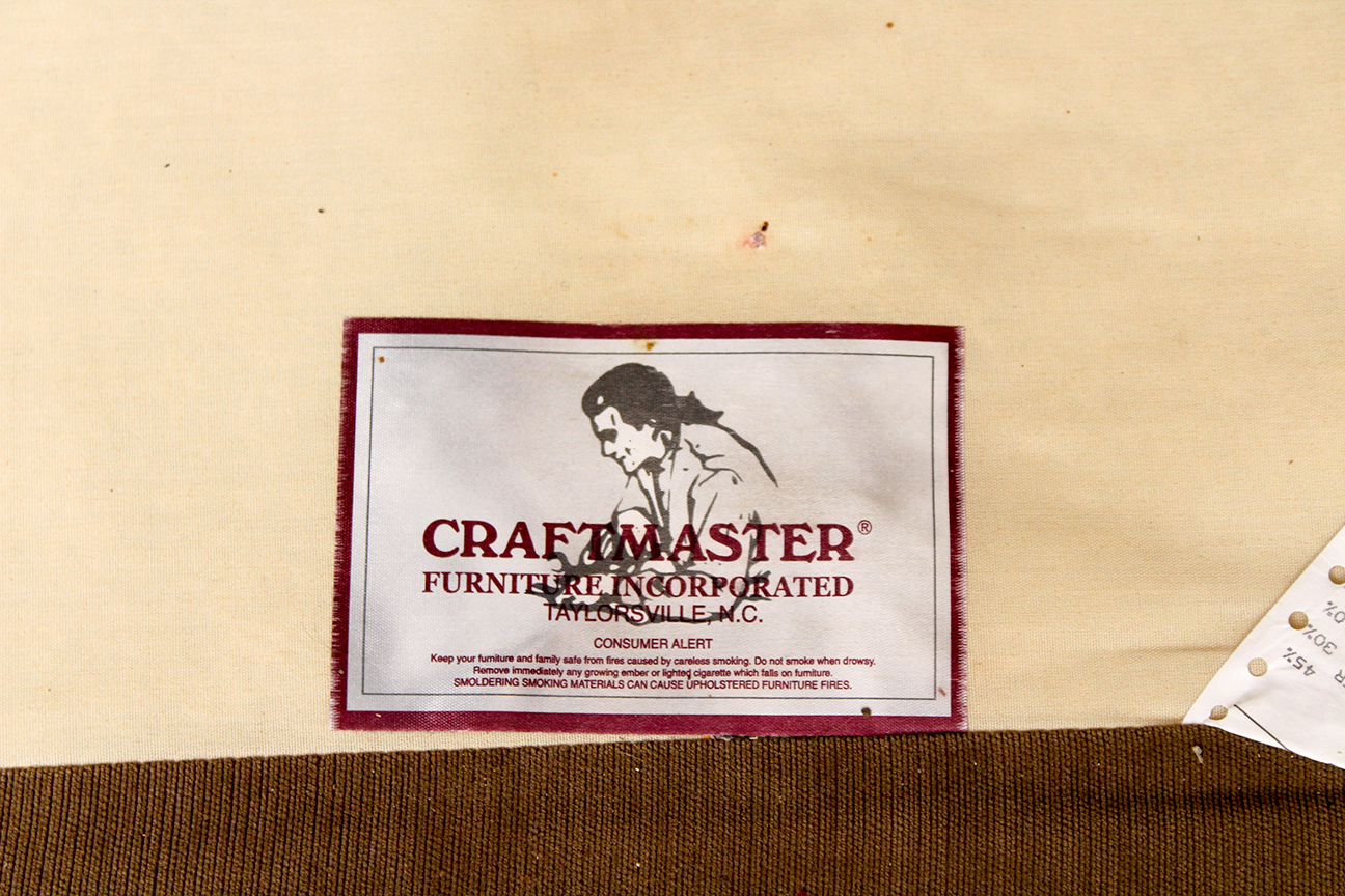 Craftmaster Chenille Sofa