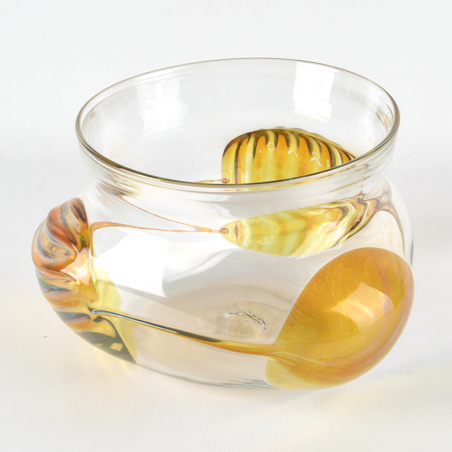 Peter Bramhall 1981 Art Glass Vase