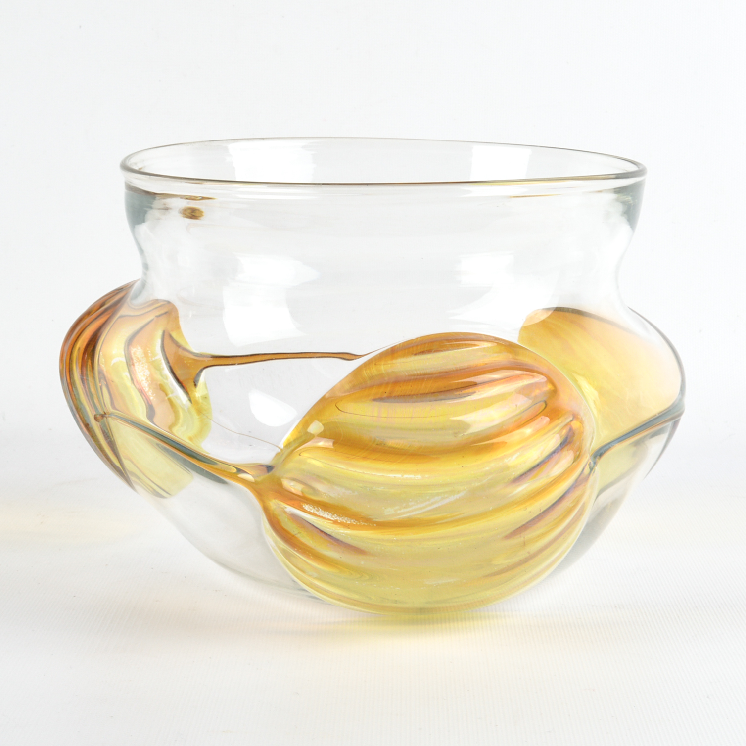 Peter Bramhall 1981 Art Glass Vase