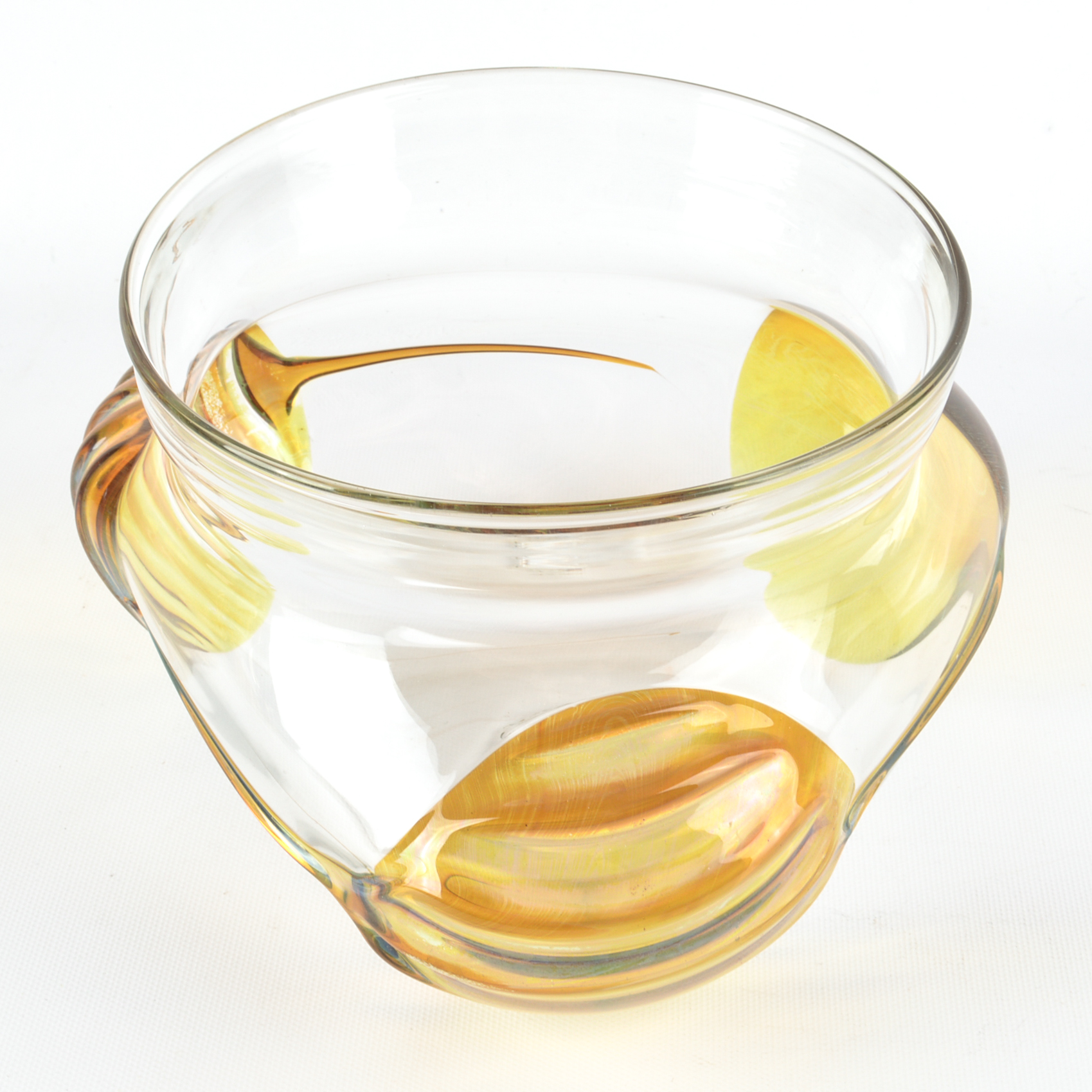 Peter Bramhall 1981 Art Glass Vase