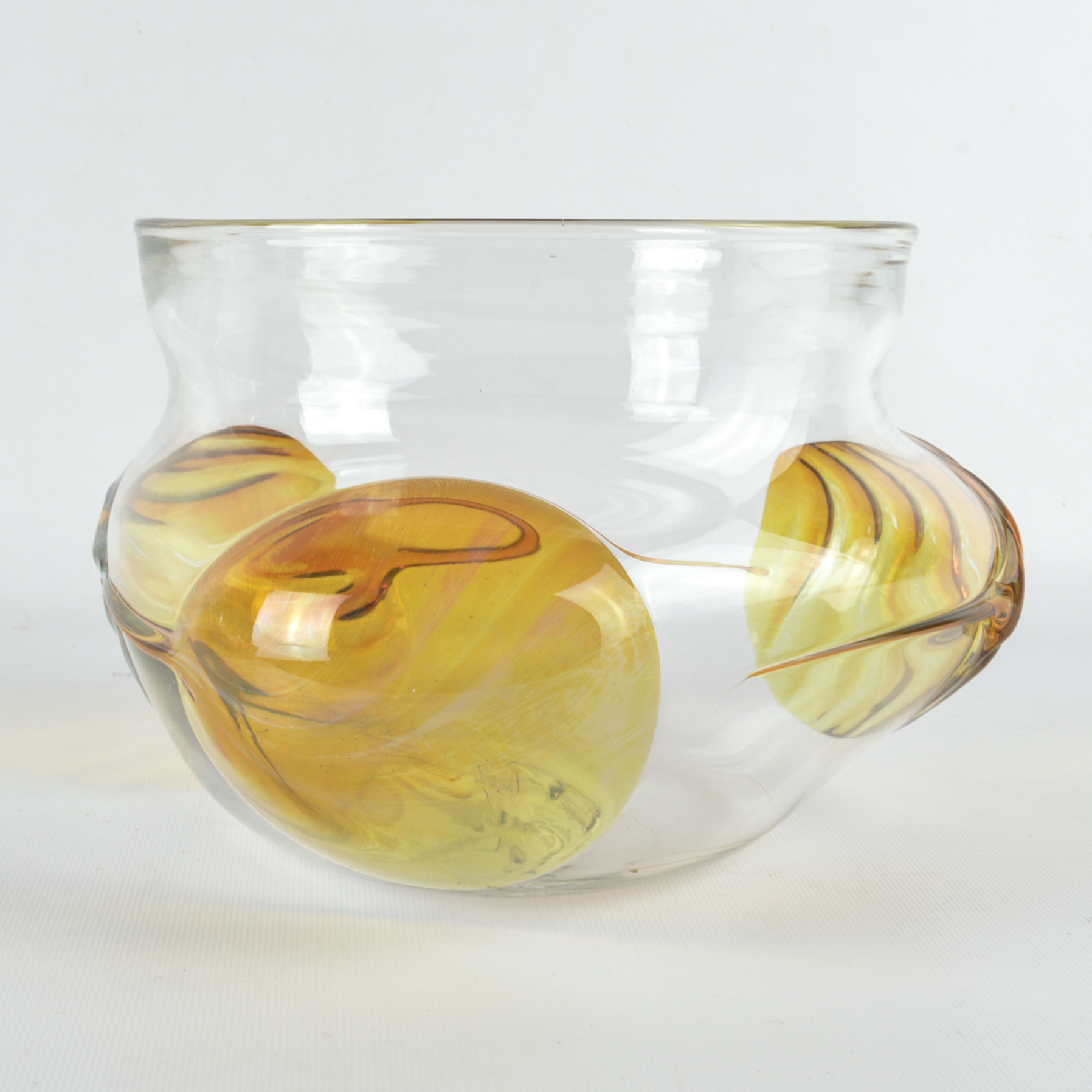 Peter Bramhall 1981 Art Glass Vase