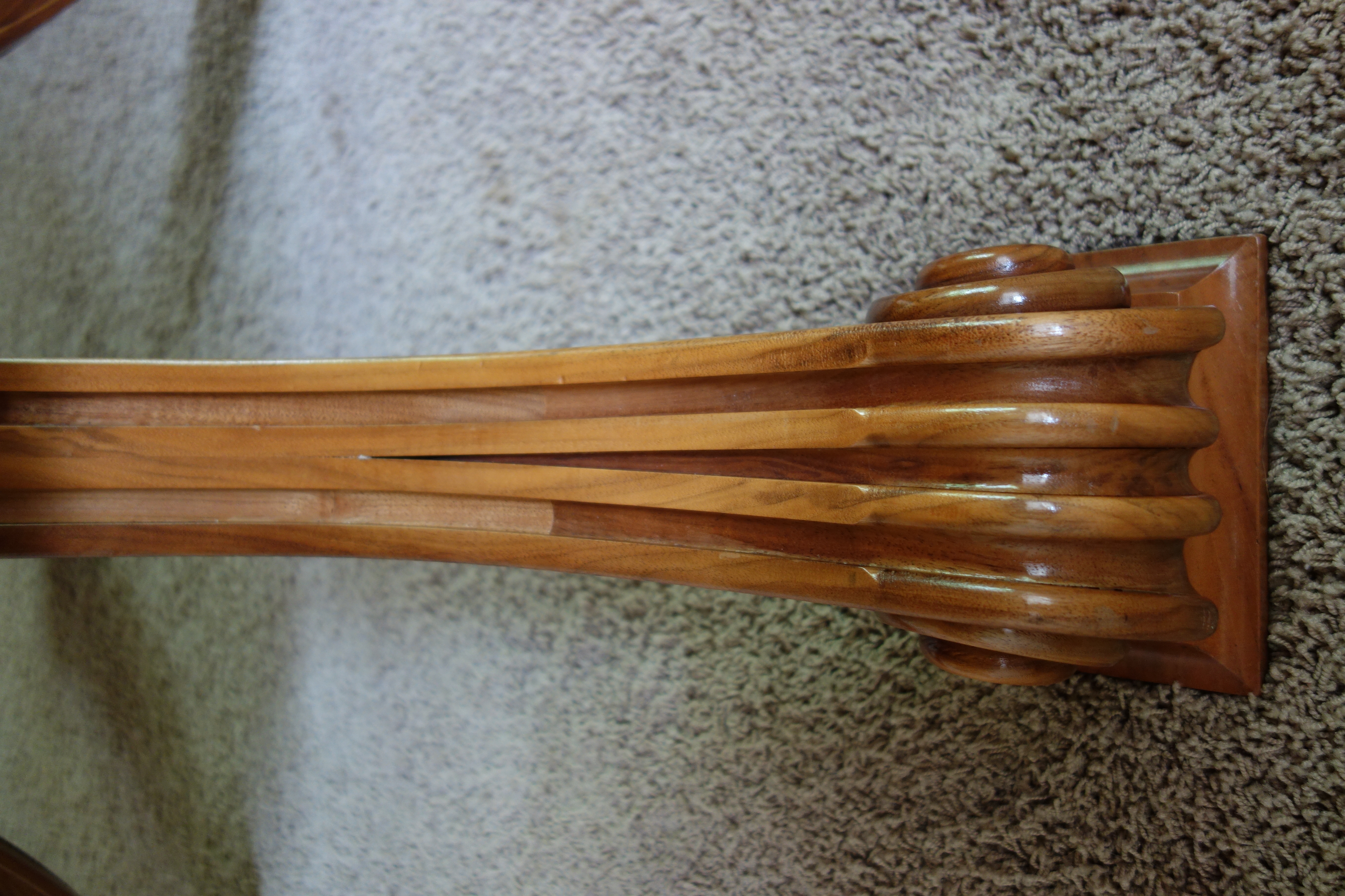 Birdseye Maple Pedestal Dining Table