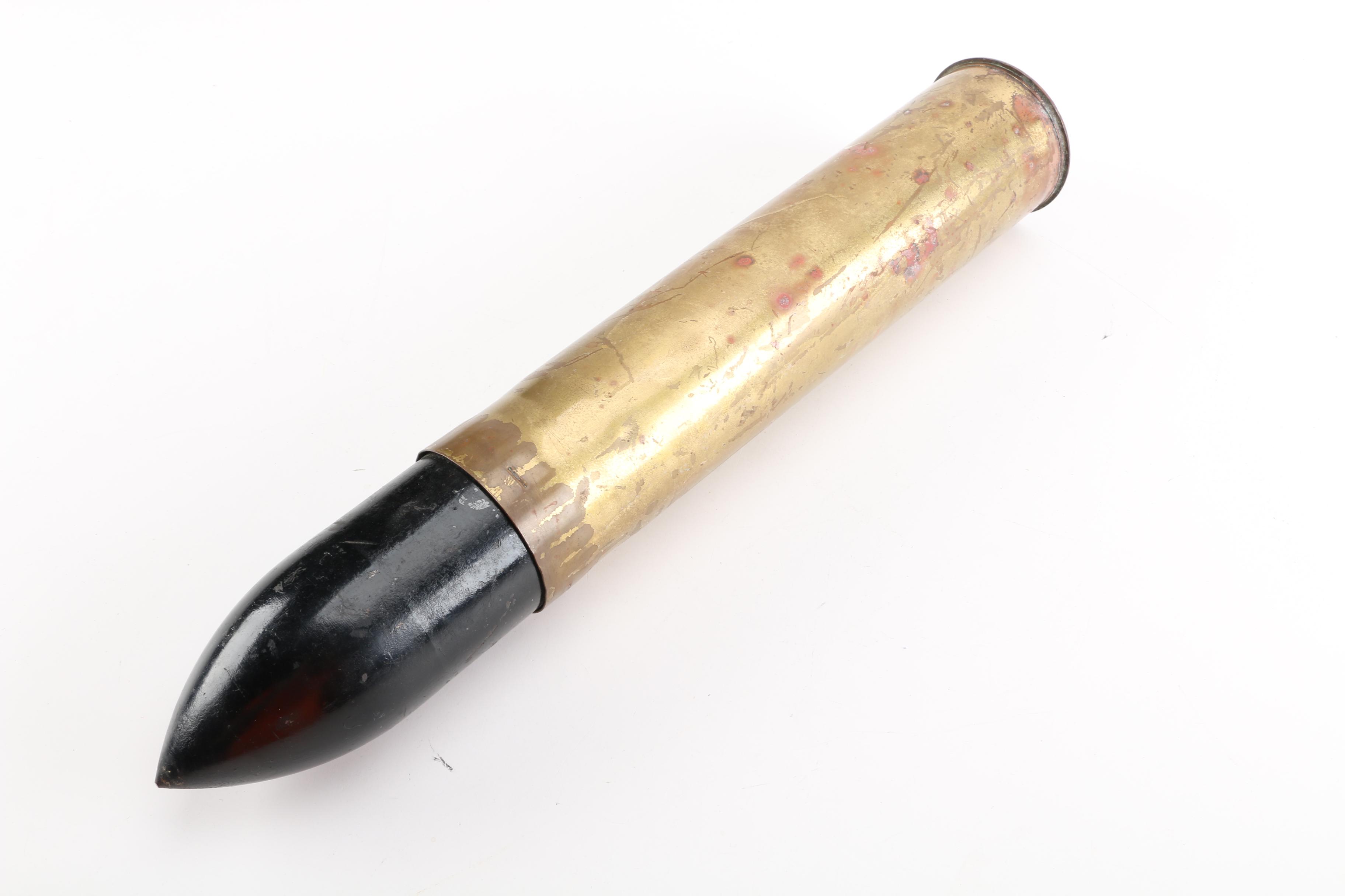 1942 World War II 75mm M18 Artillery Shell