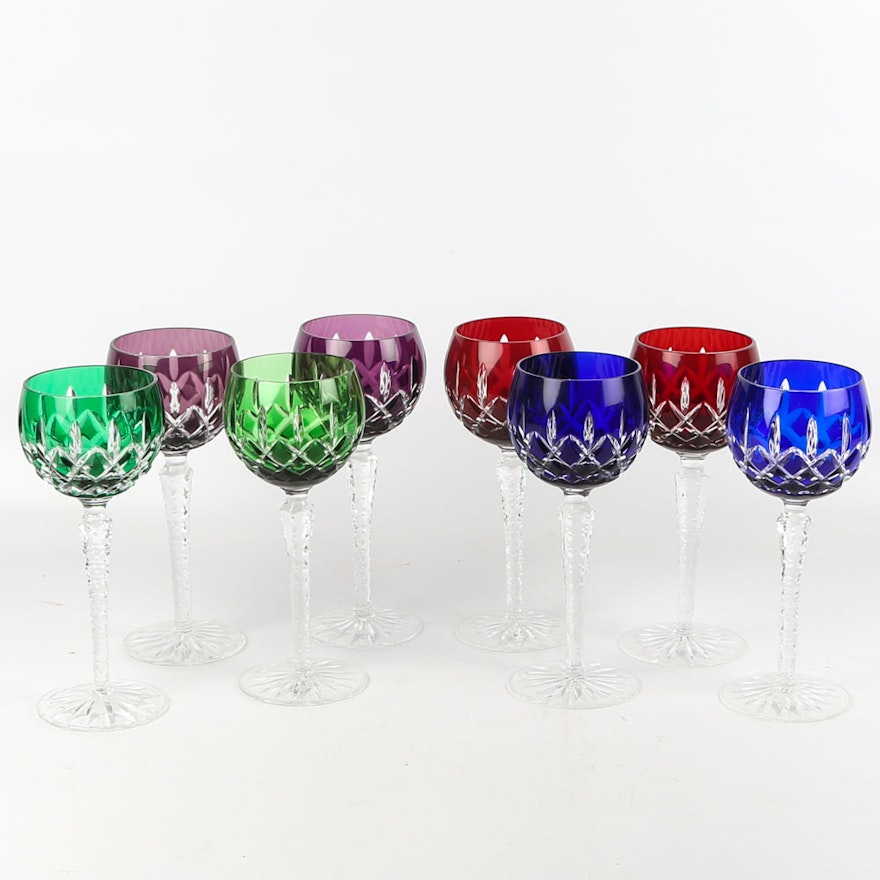 Bohemian Style Cut to Clear Crystal Stemware