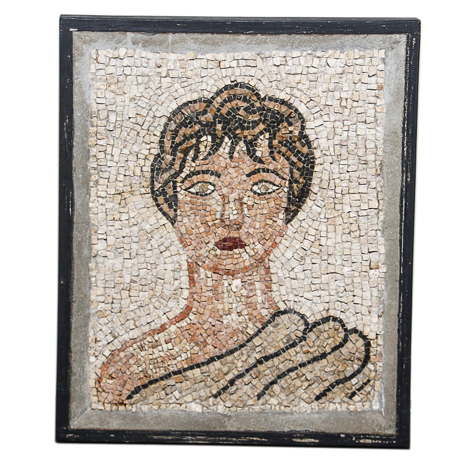 Greco-Roman Style Mosaic Portrait