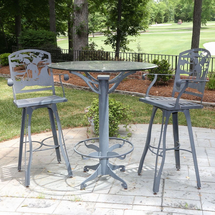 Patio Pub Table and Chairs