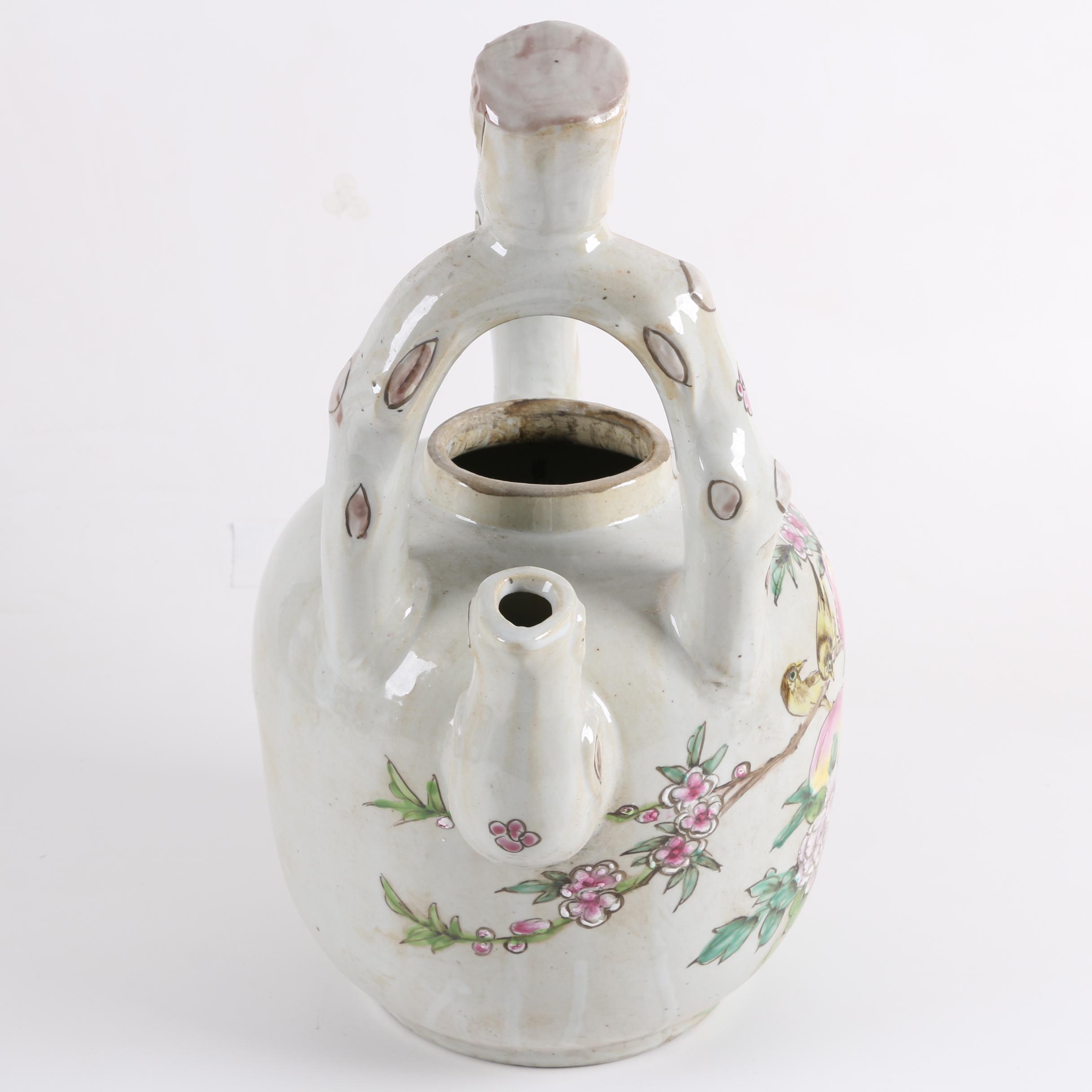 Chinese Hand-Painted Porcelain Teapot