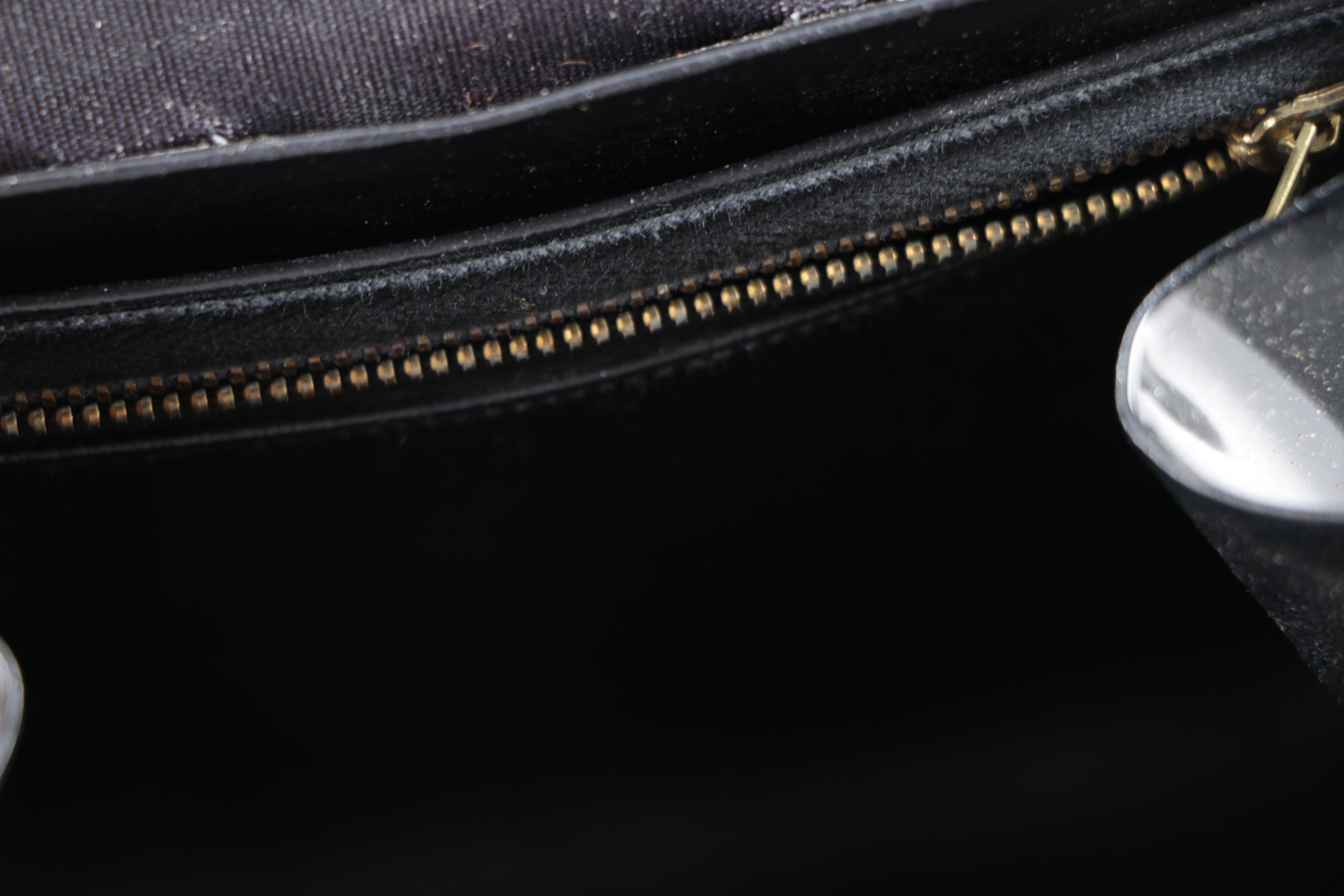 Vintage Black Patent Leather Handbags Including Coblentz Original