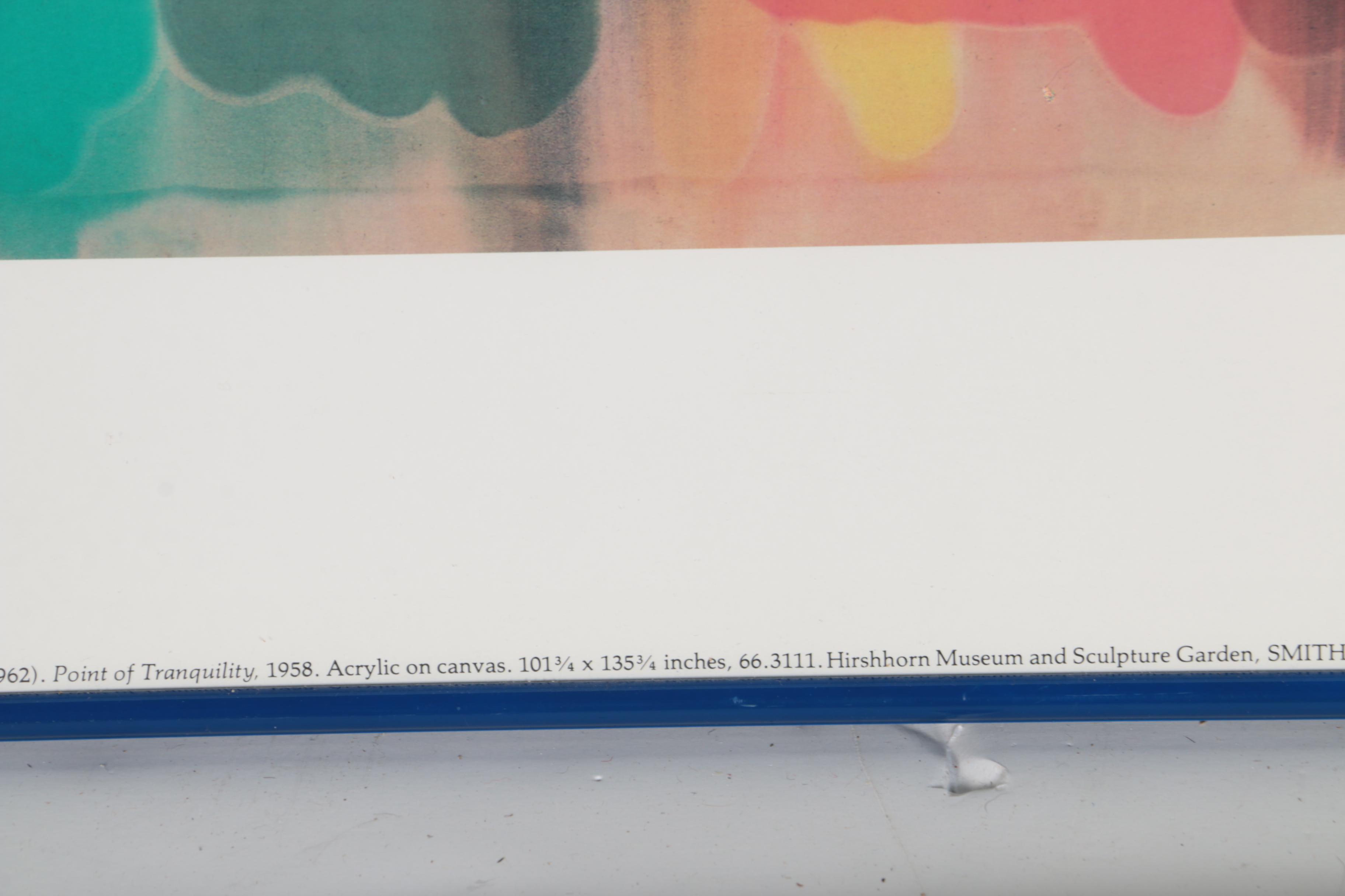 Offset Lithograph After Morris Louis "Point of Tranquility"