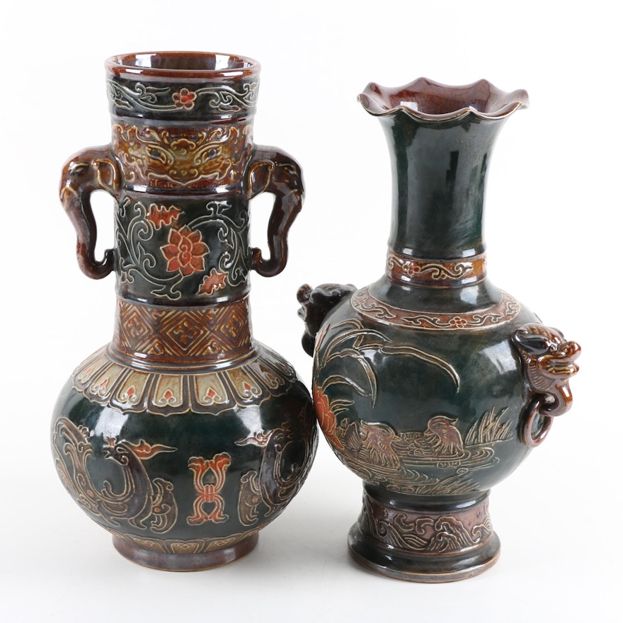 Chinese Ceramic Animal Figural Vases