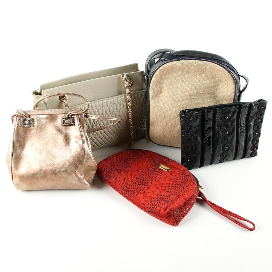 Vintage and Contemporary Handbags Including Emanuel Ungaro and Carlo Fiori