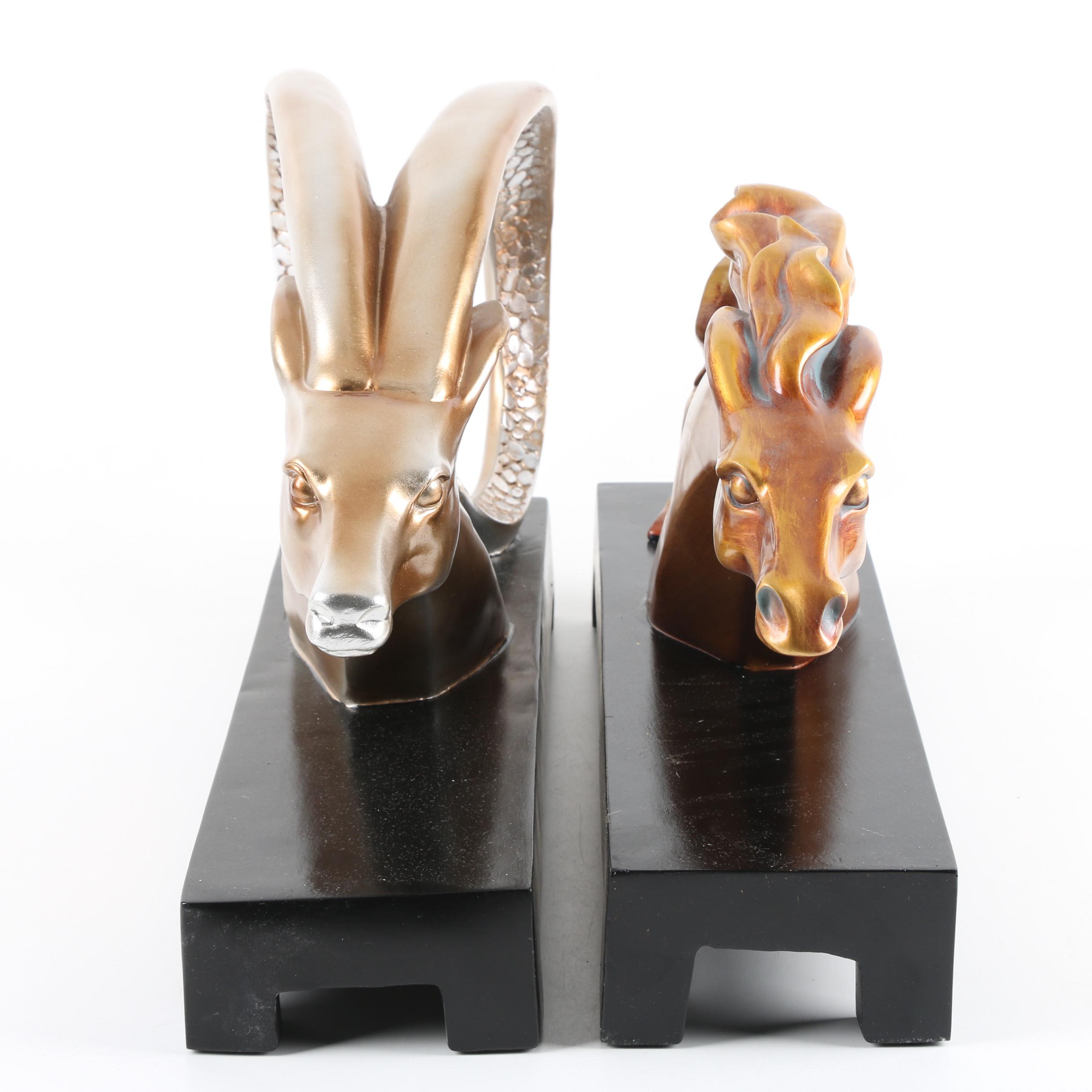 Resin Horse and Antelope Figurines