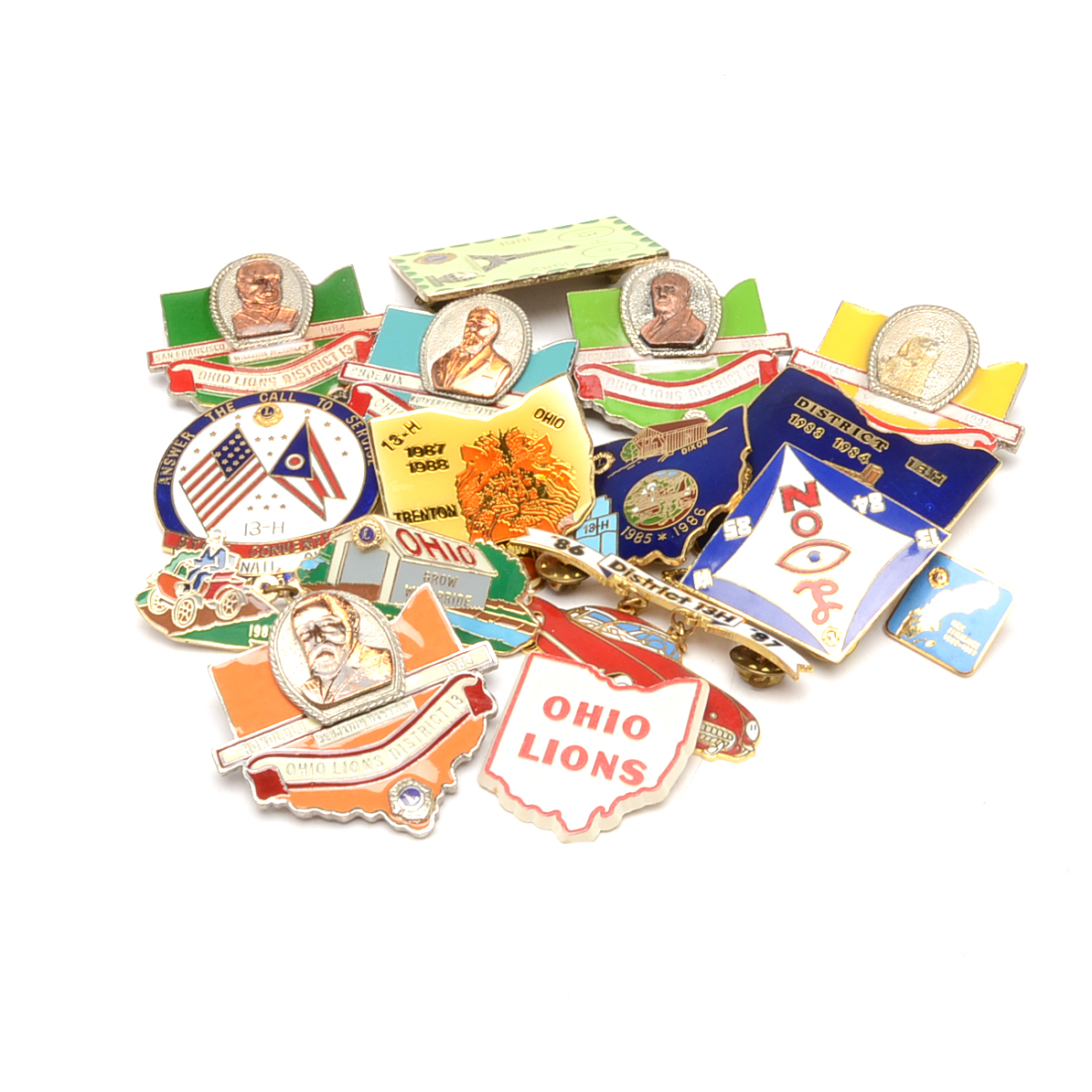 Ohio Lions Club Pinbacks