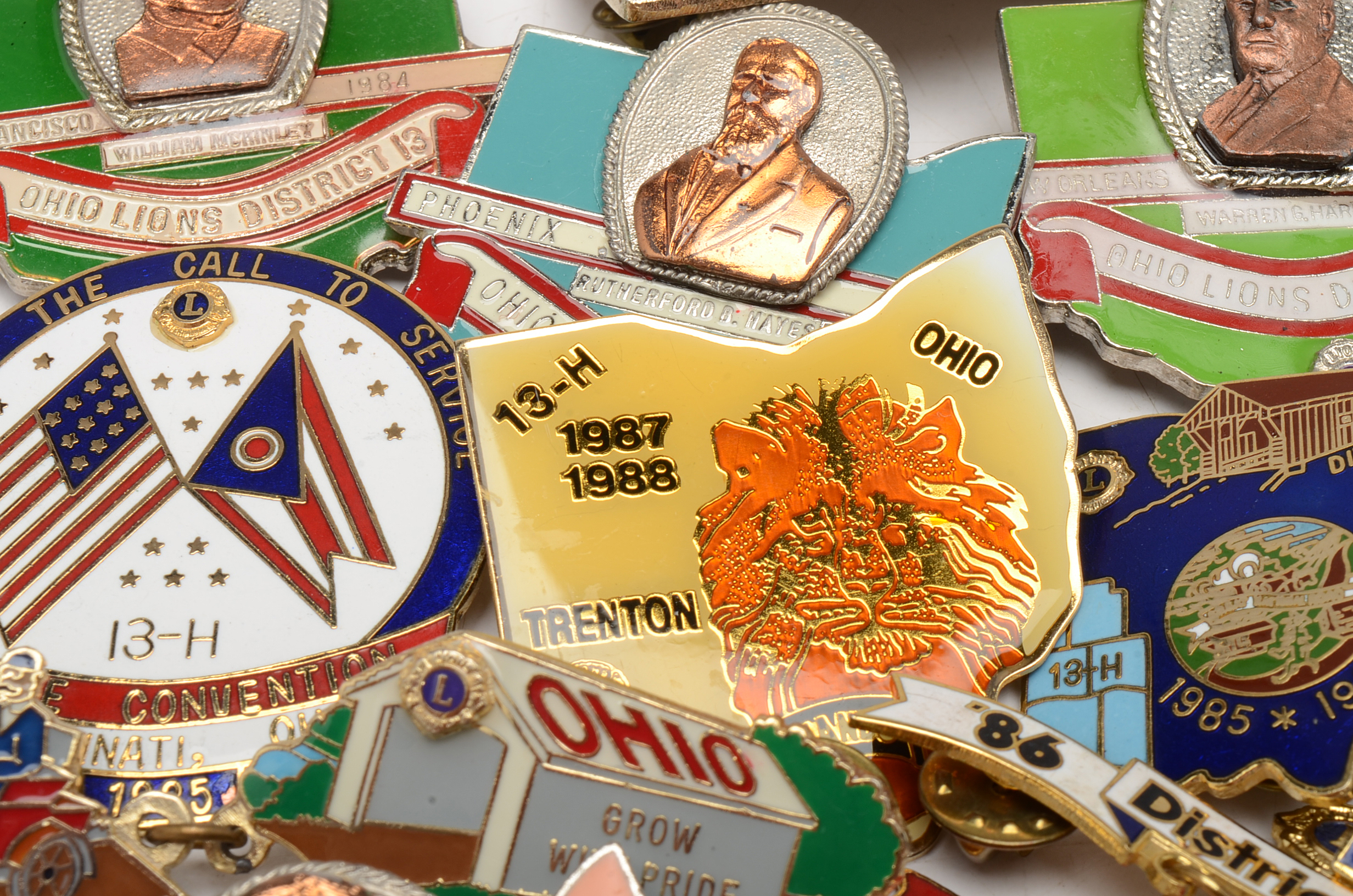 Ohio Lions Club Pinbacks