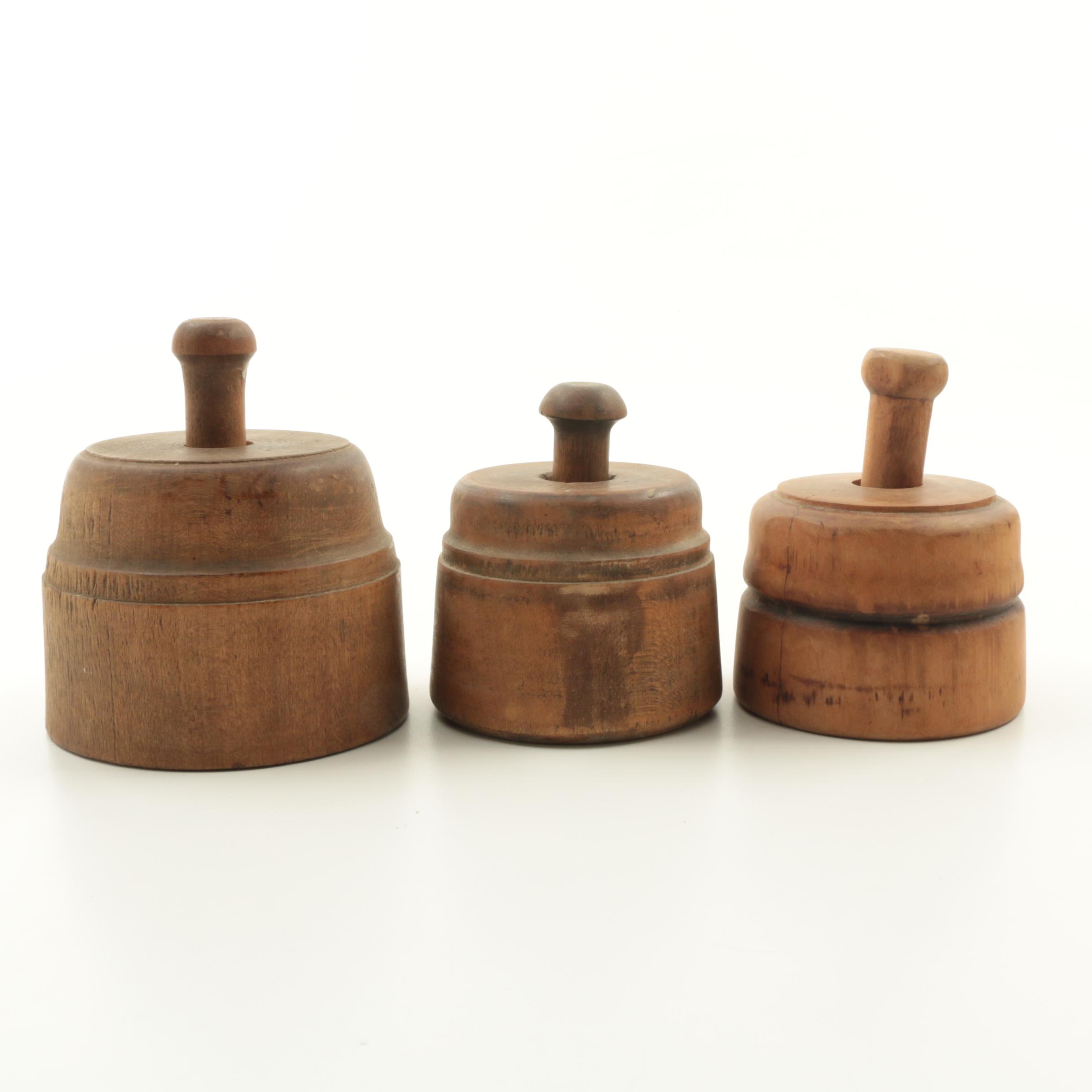 Antique Wooden Butter Molds