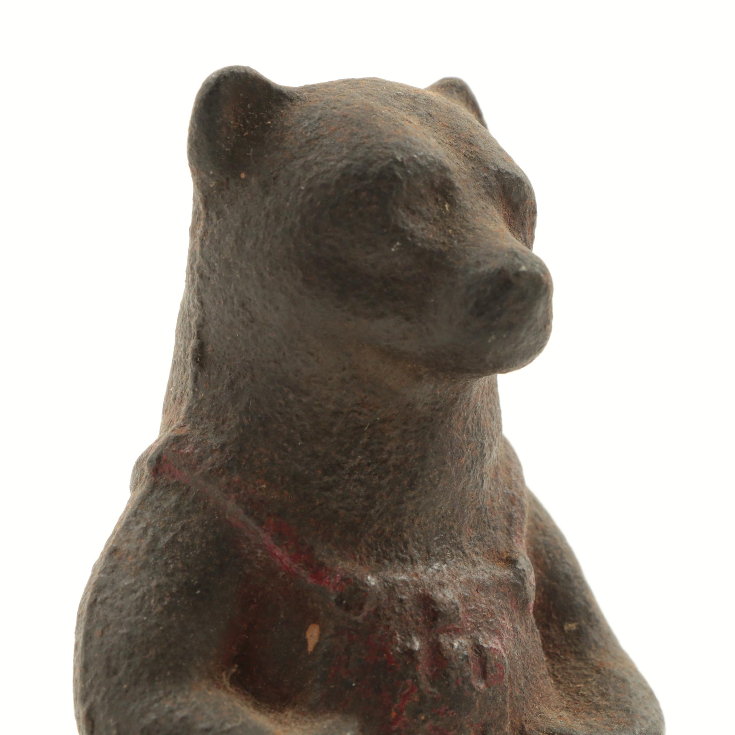 Louisville International Harvester Cast Iron Bear Figurine