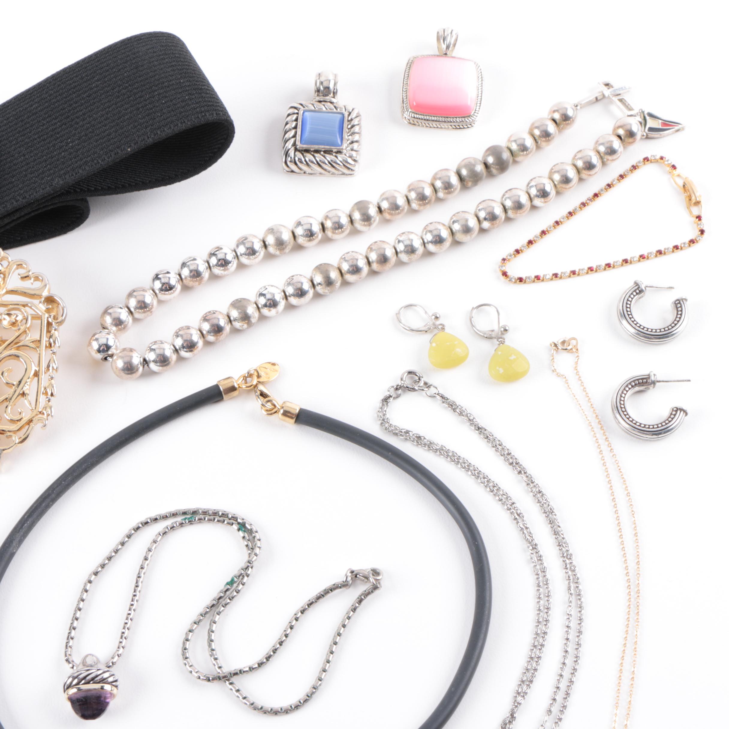 Jewelry Assortment Including Cultured Pearls and Abalone