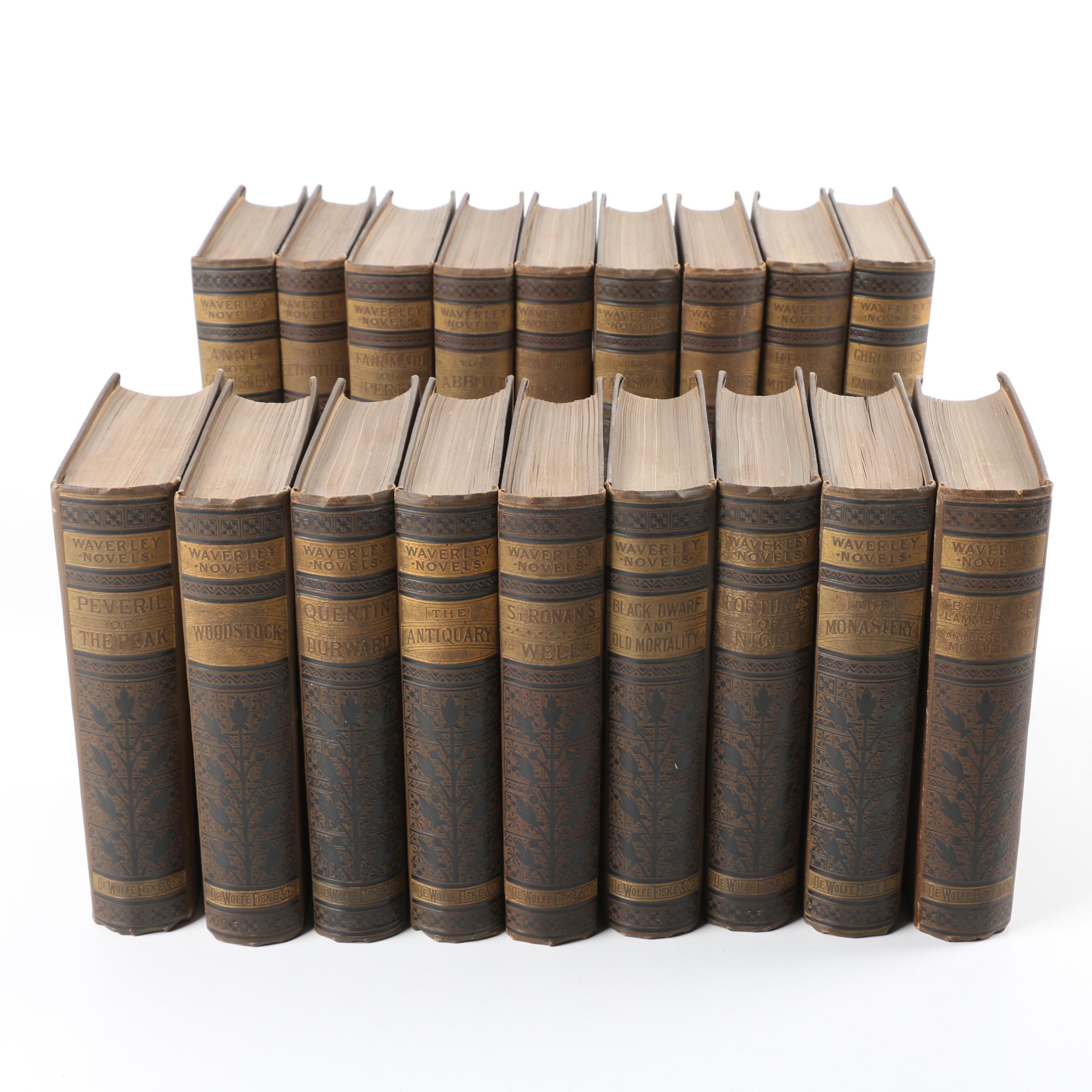 Late 19th-Century "The Waverley Novels" by Sir Walter Scott Multi-Volume Set