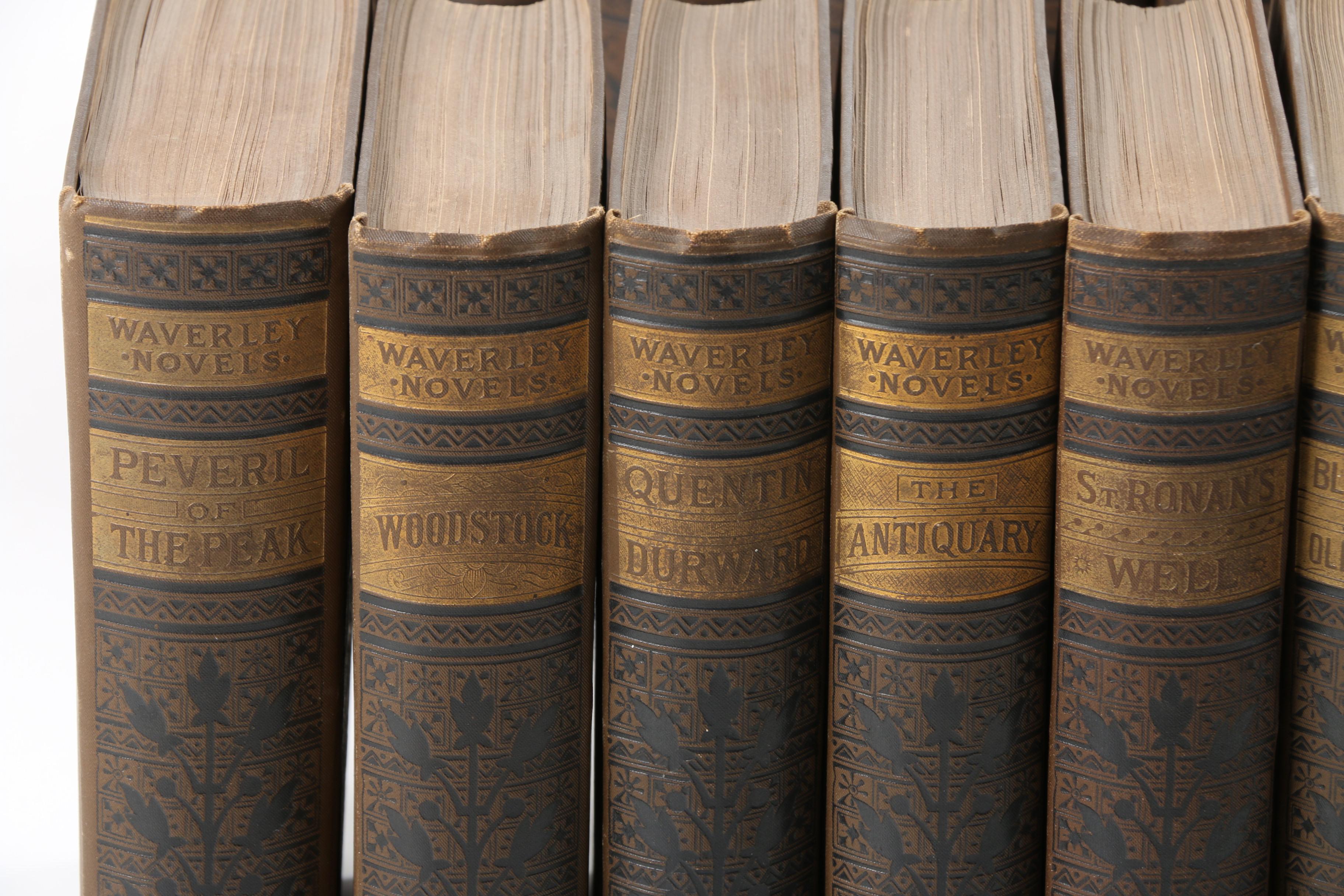 Late 19th-Century "The Waverley Novels" by Sir Walter Scott Multi-Volume Set