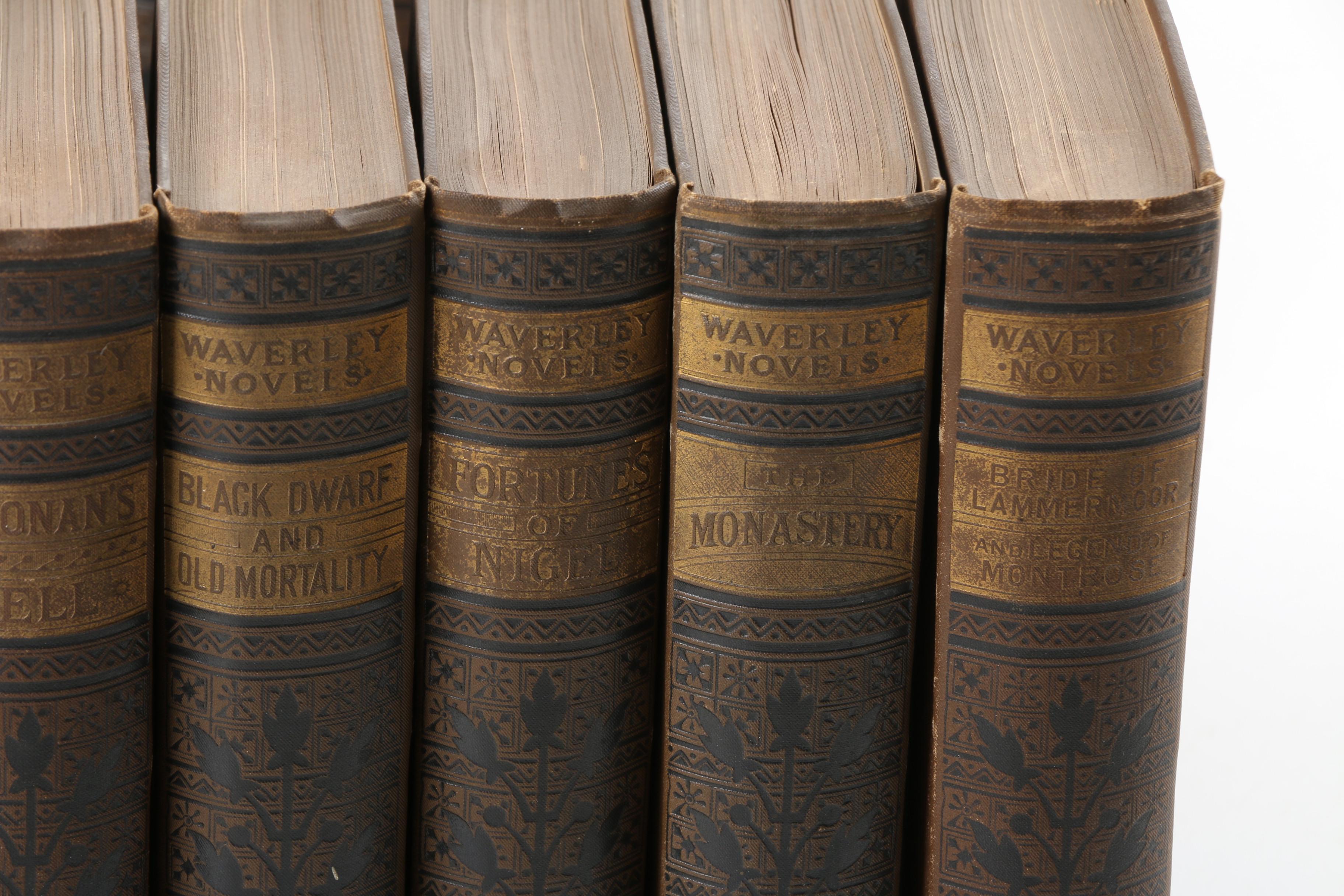 Late 19th-Century "The Waverley Novels" by Sir Walter Scott Multi-Volume Set