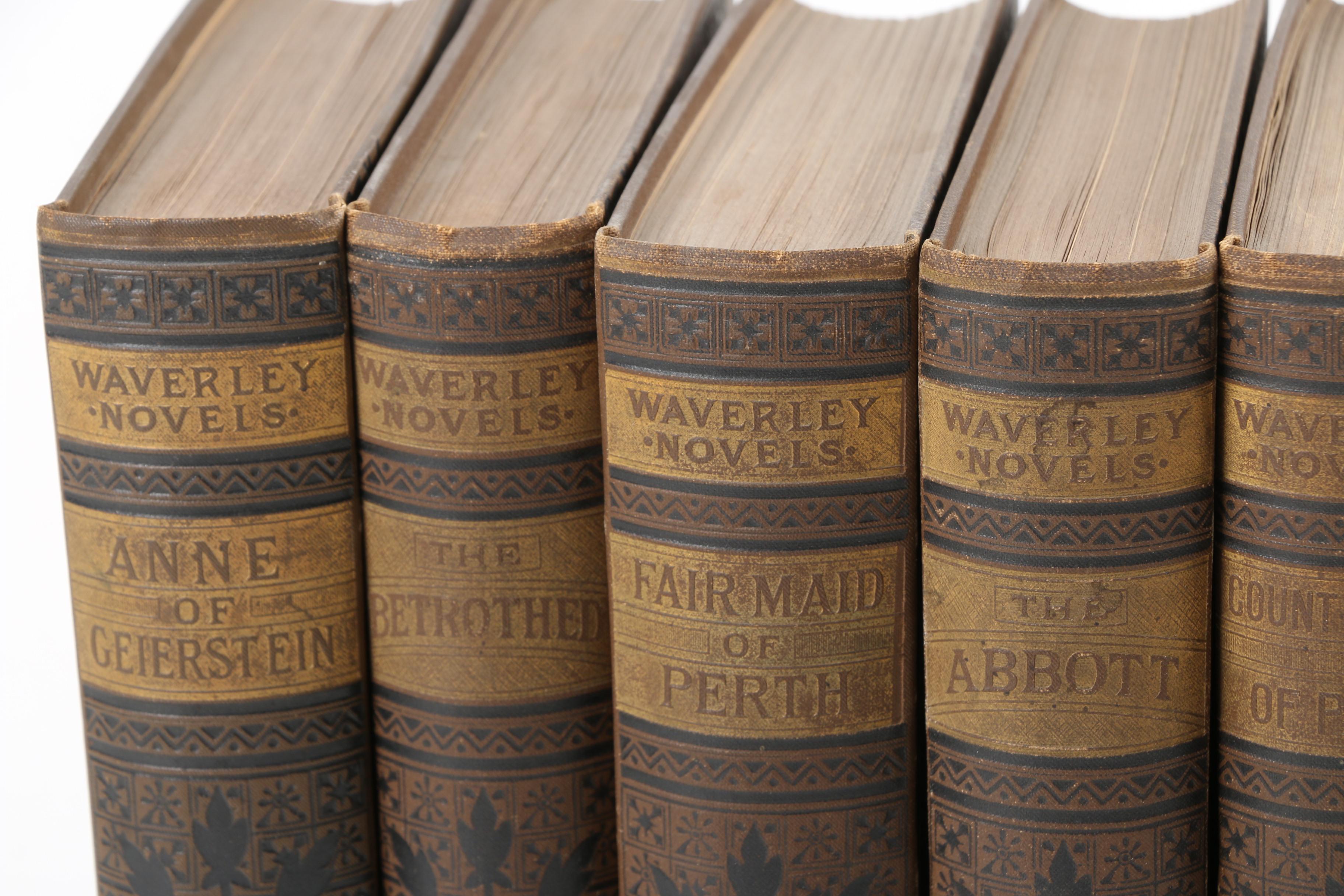 Late 19th-Century "The Waverley Novels" by Sir Walter Scott Multi-Volume Set