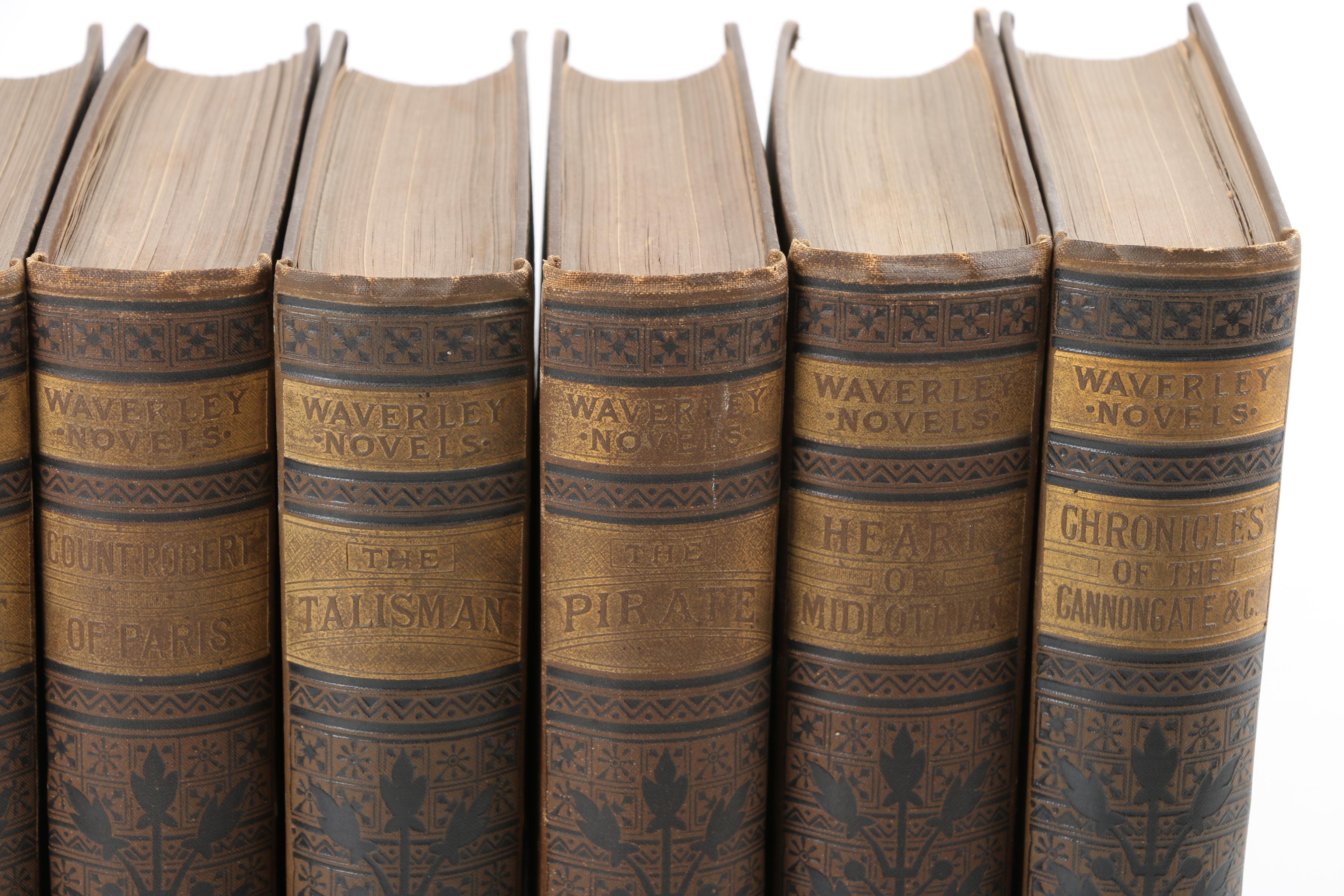 Late 19th-Century "The Waverley Novels" by Sir Walter Scott Multi-Volume Set