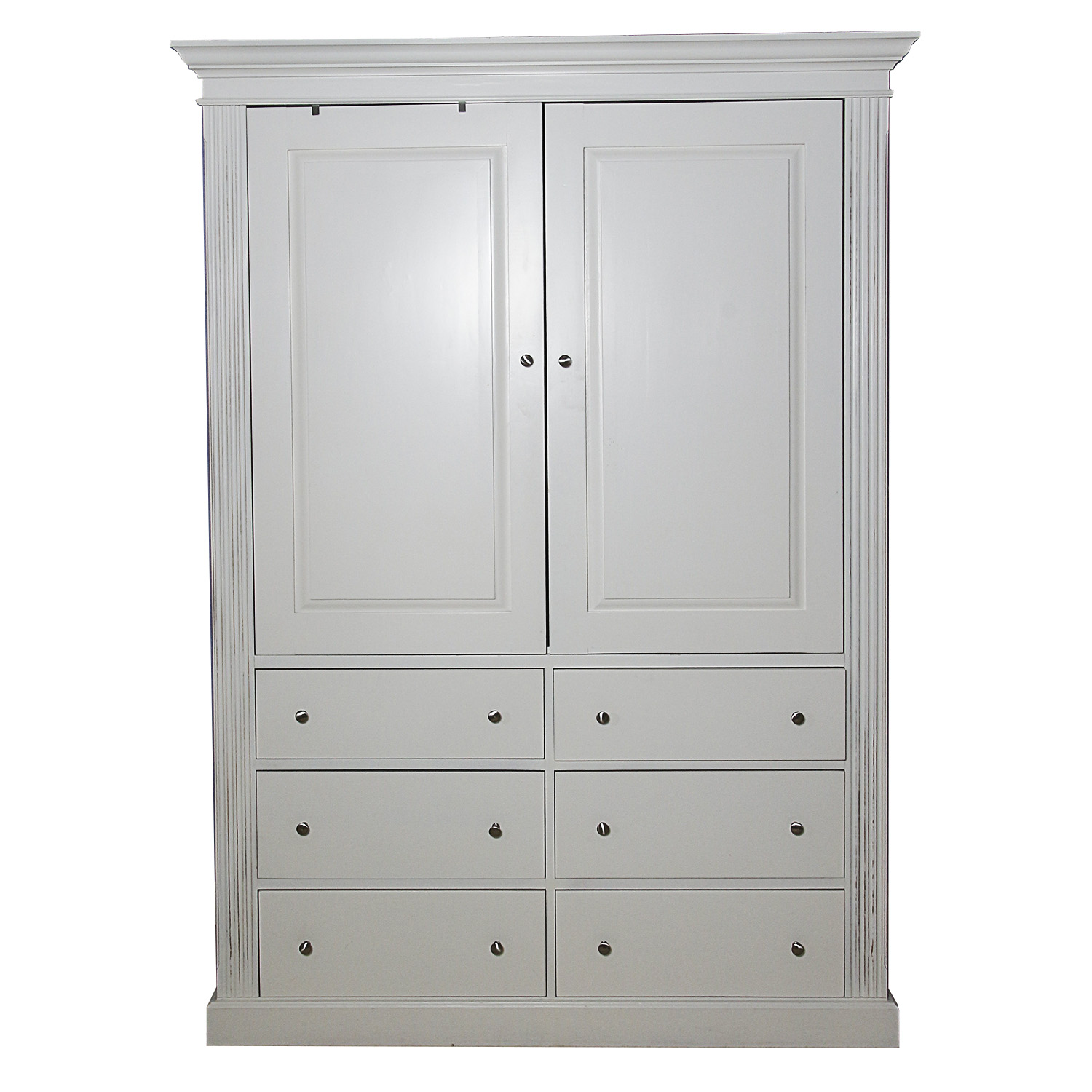 White Laminate Armoire, 21st Century