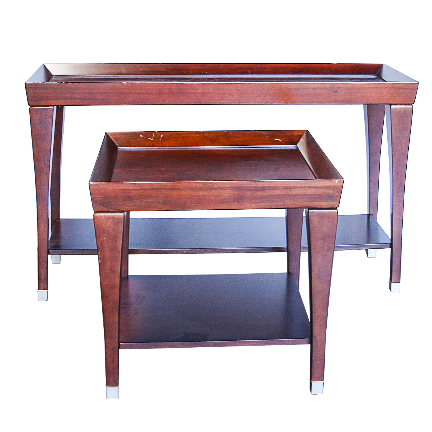 Contemporary Console Table and Side Table