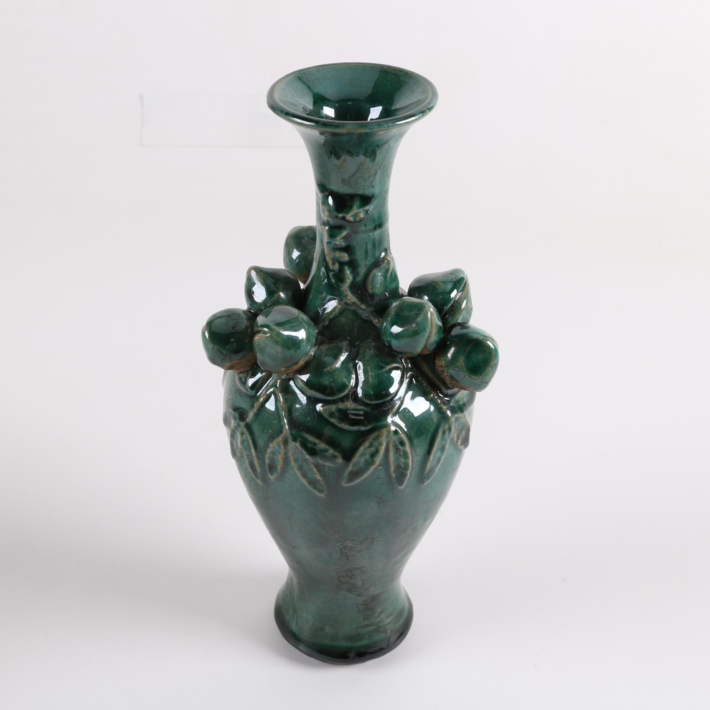 Chinese Ceramic Majolica-Style Vases and Planters