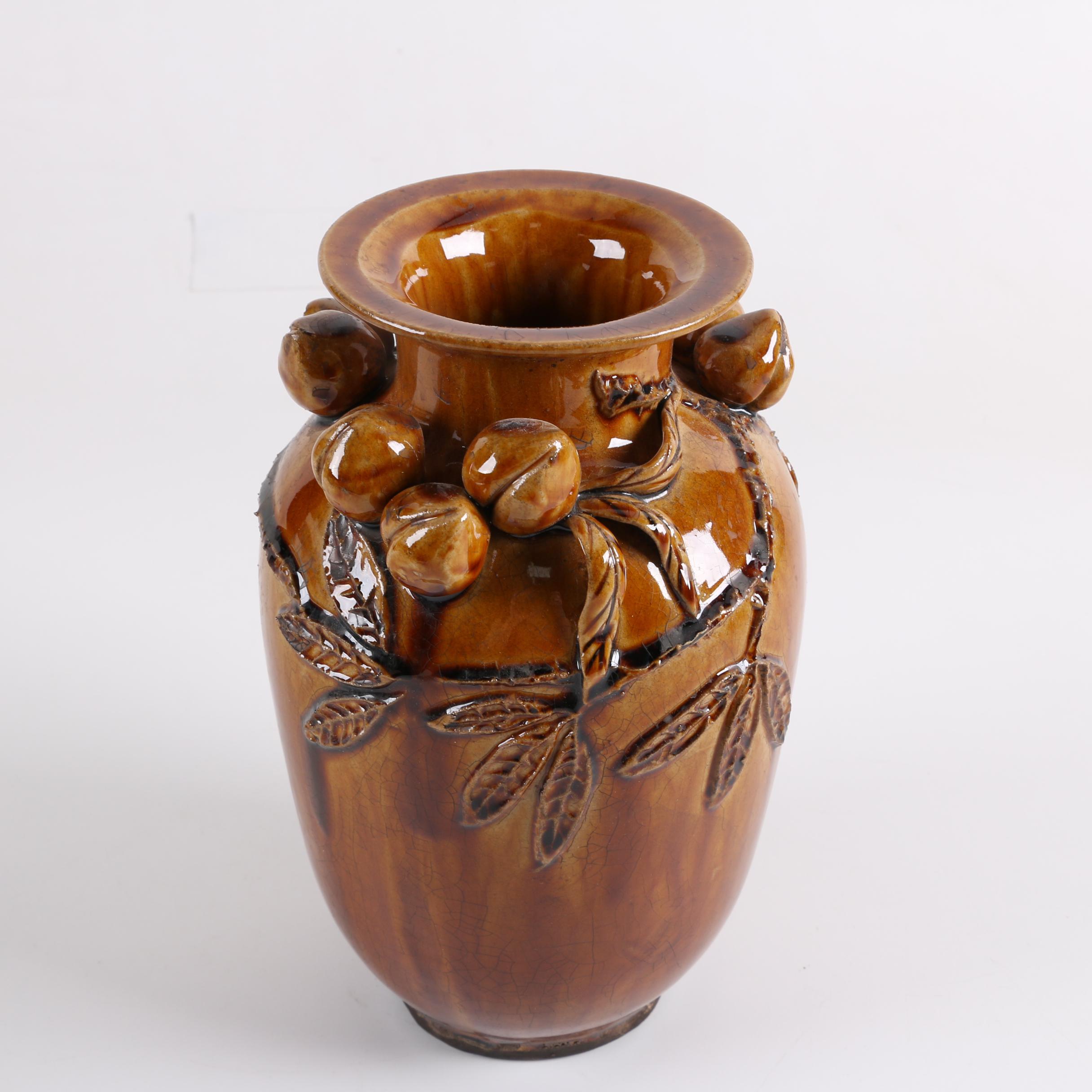 Chinese Ceramic Majolica-Style Vases and Planters