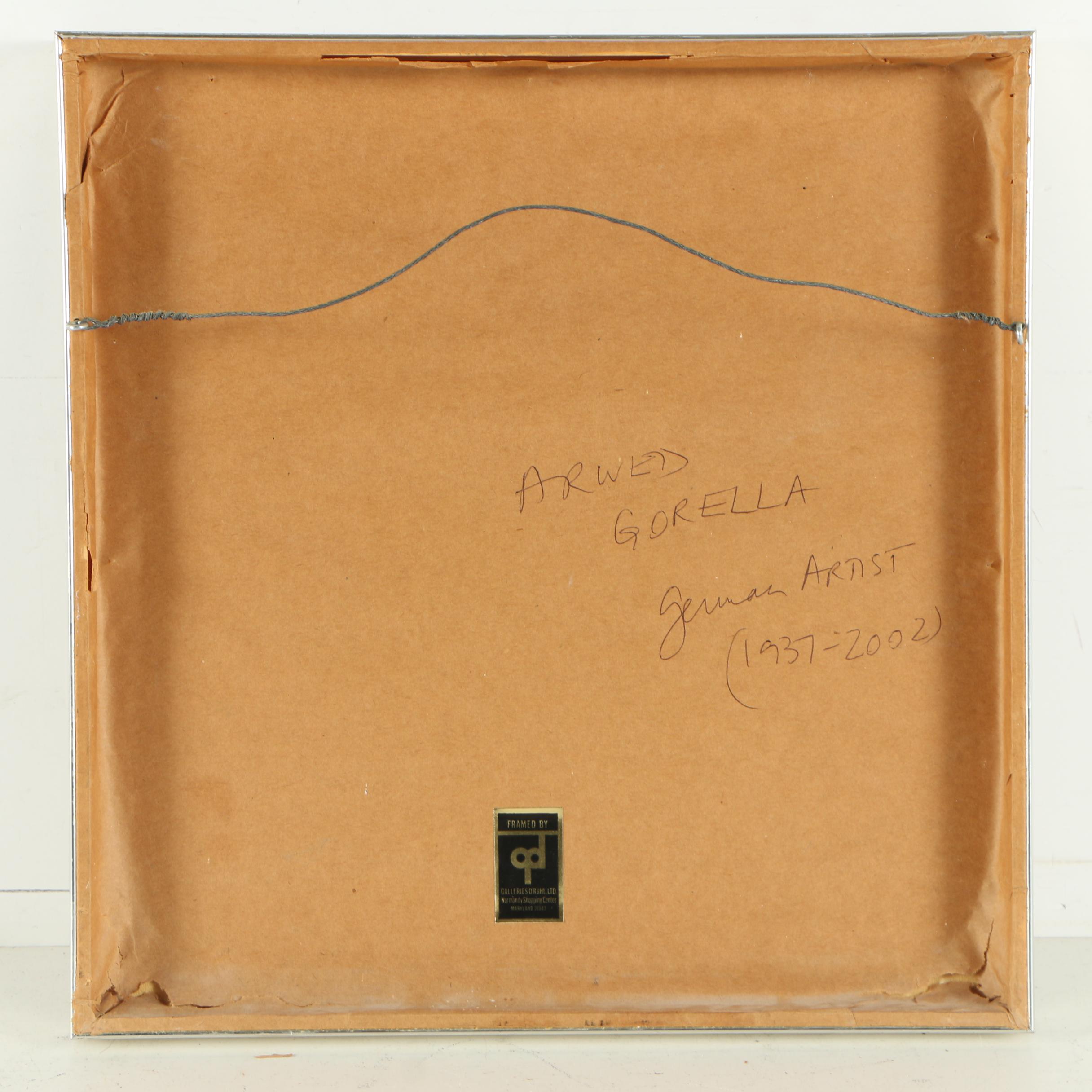 Arwed D. Gorella Lithograph "Alterego"