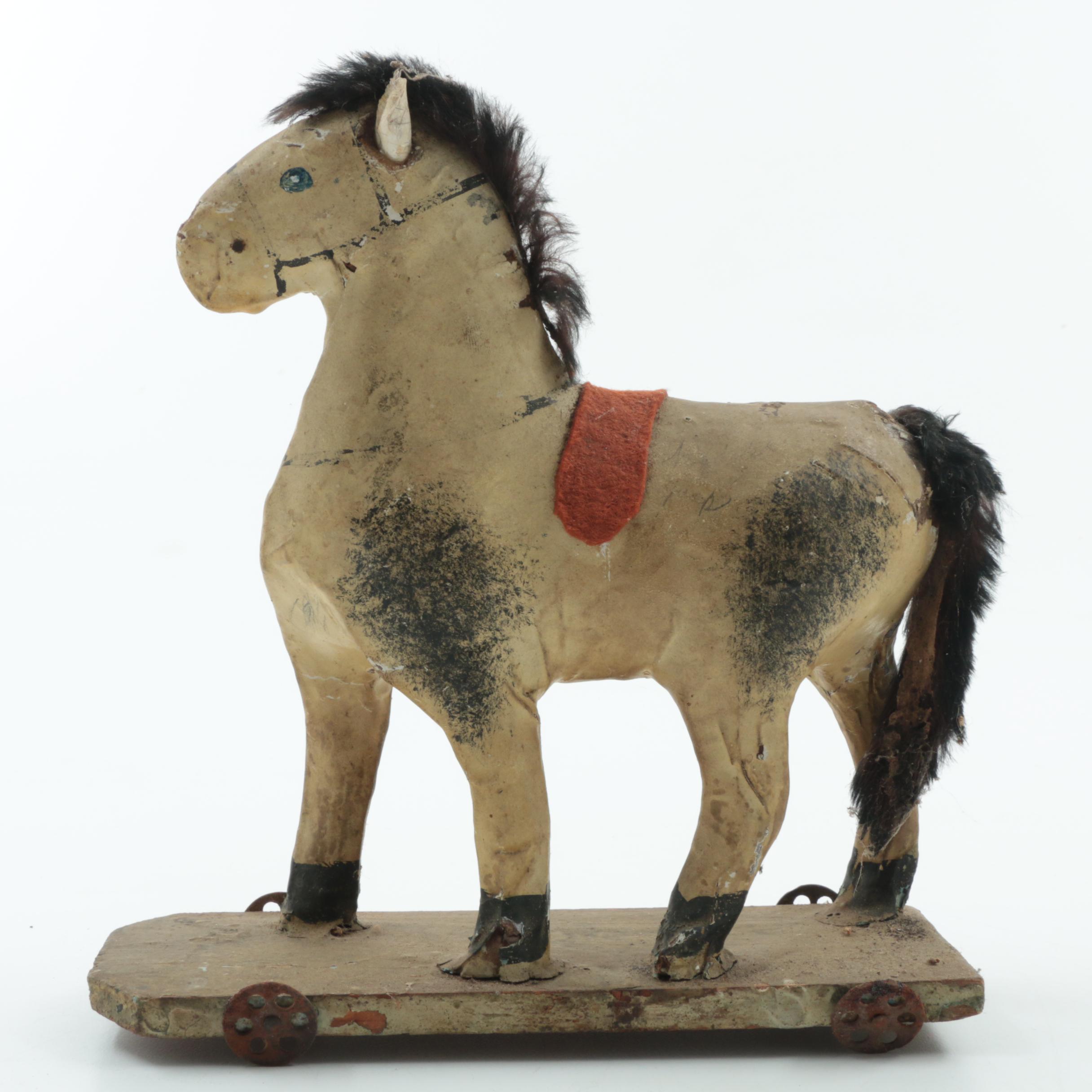 Two Antique Pony Toys