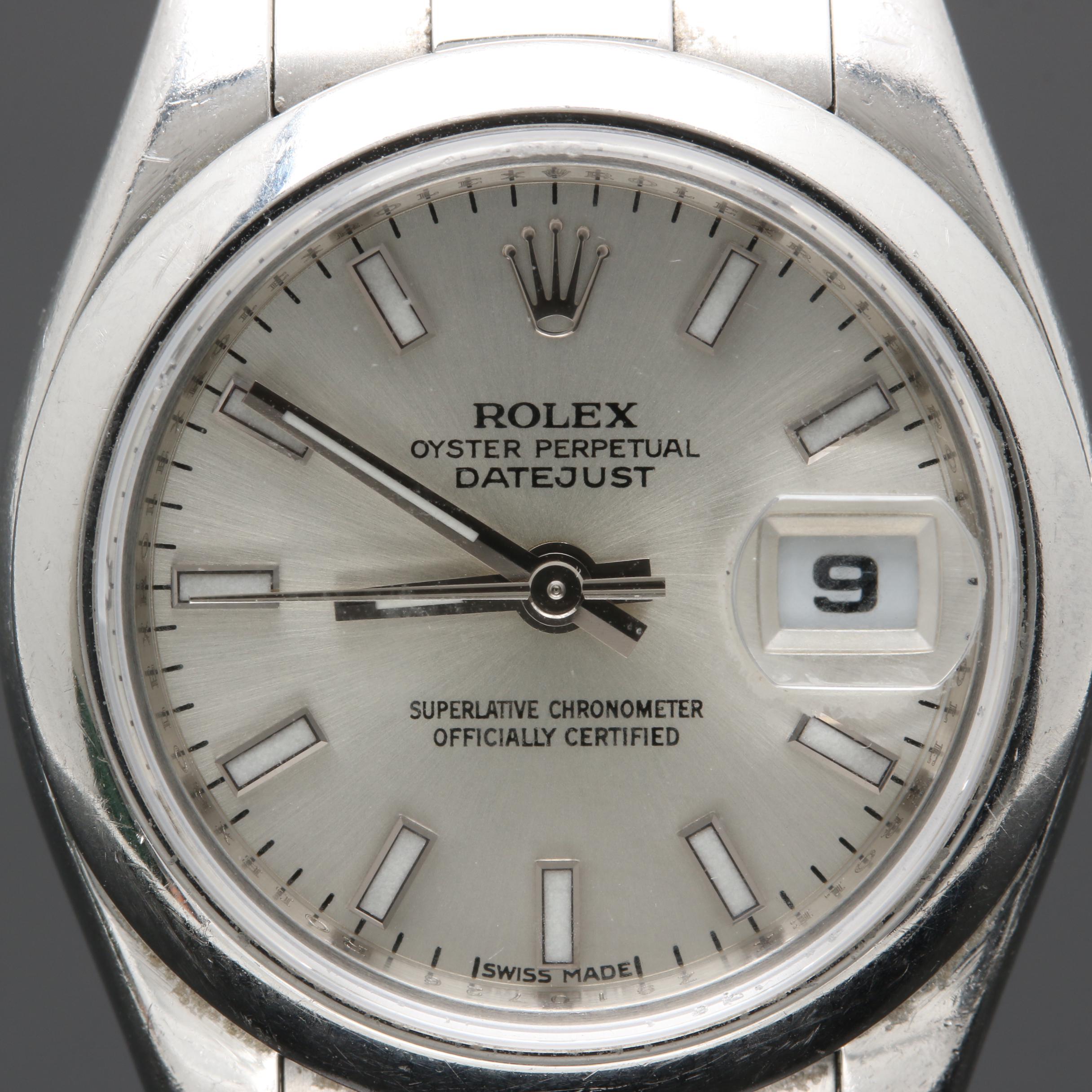 Rolex Perpetual Datejust Stainless Steel Watch