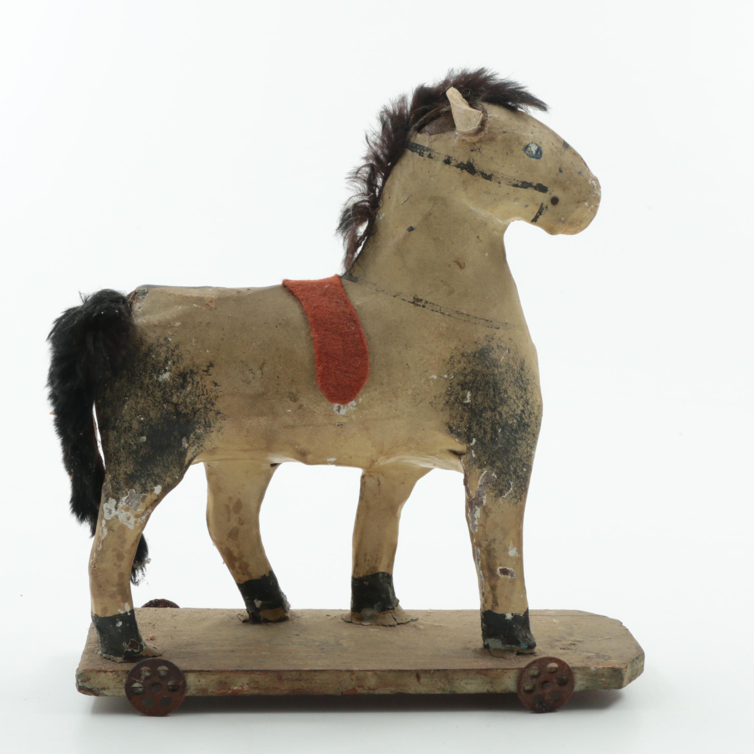 Two Antique Pony Toys