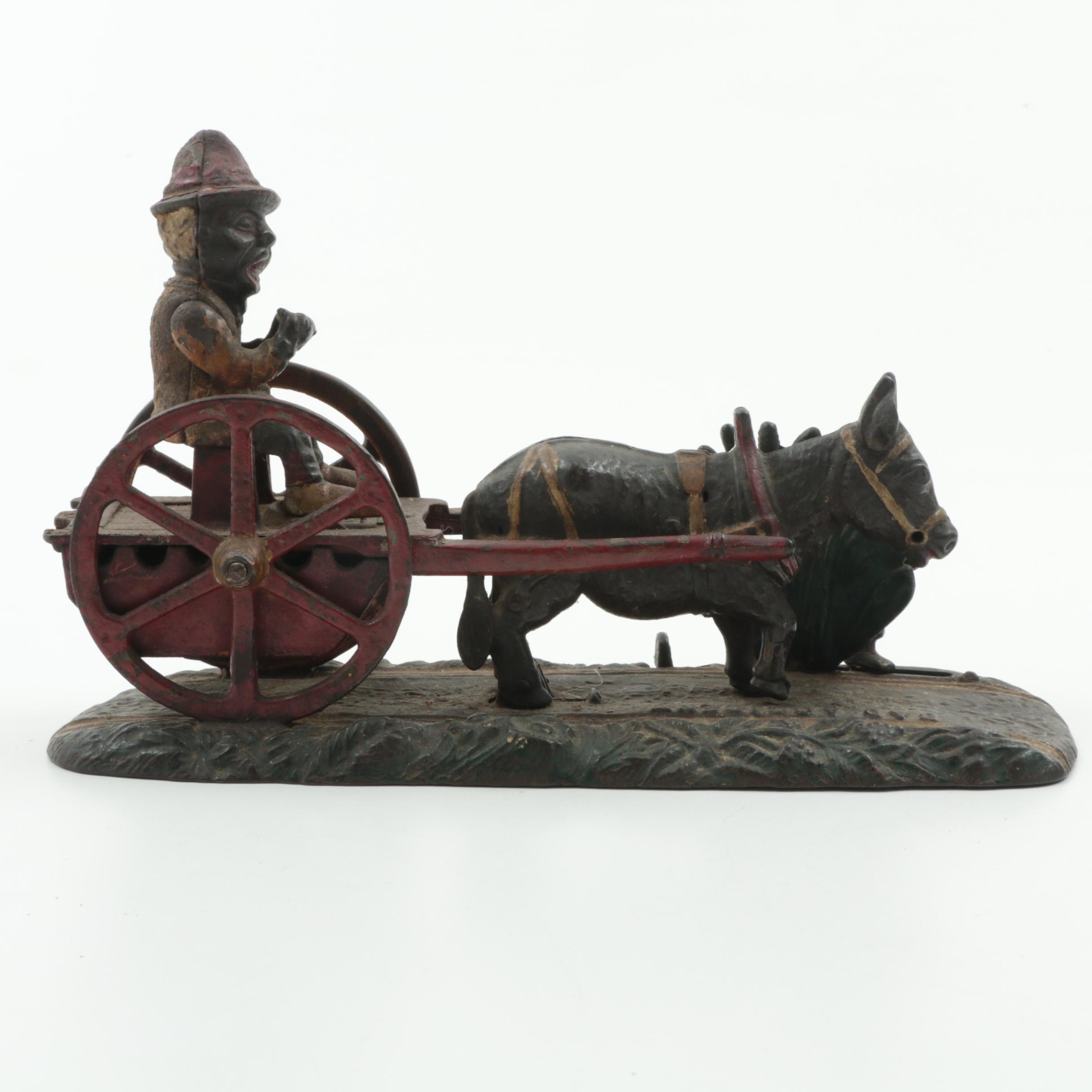 "Bad Accident" Cast Iron Mechanical Bank